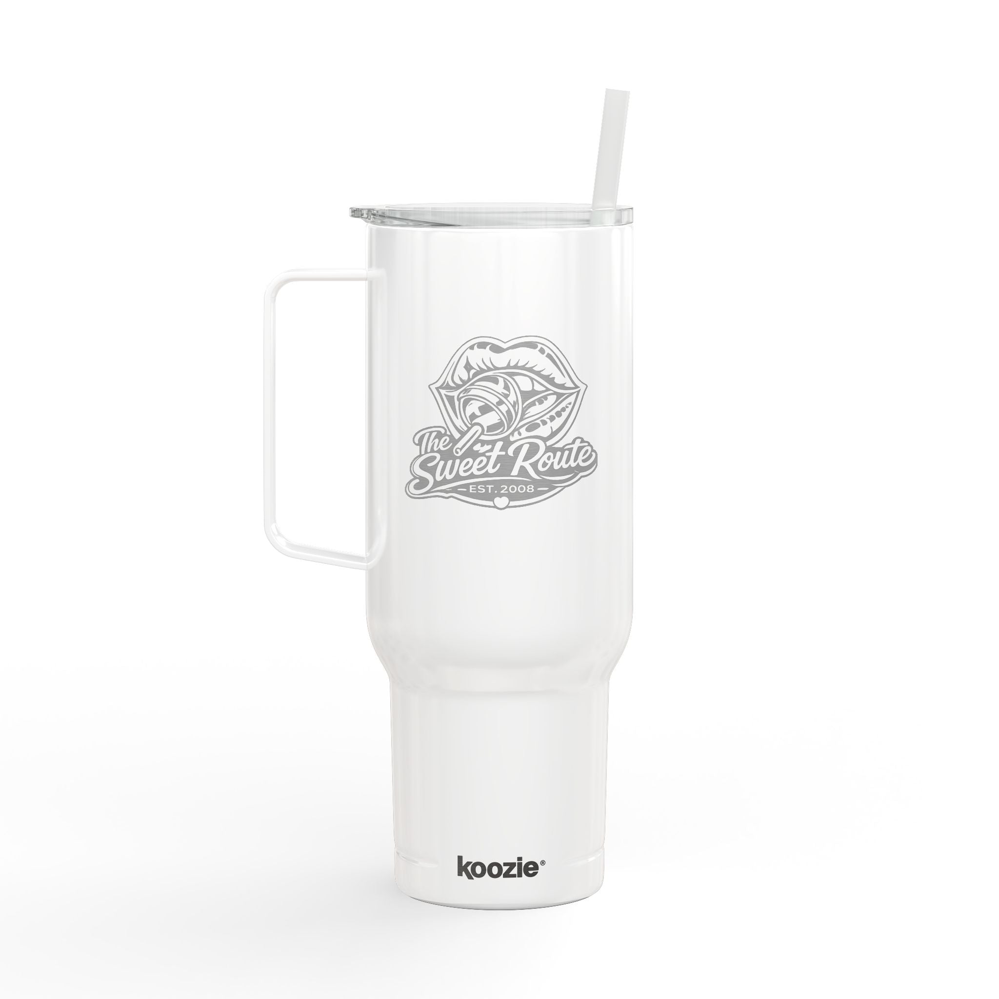 Sweet Route Insulated Tumbler with Lid, 40oz