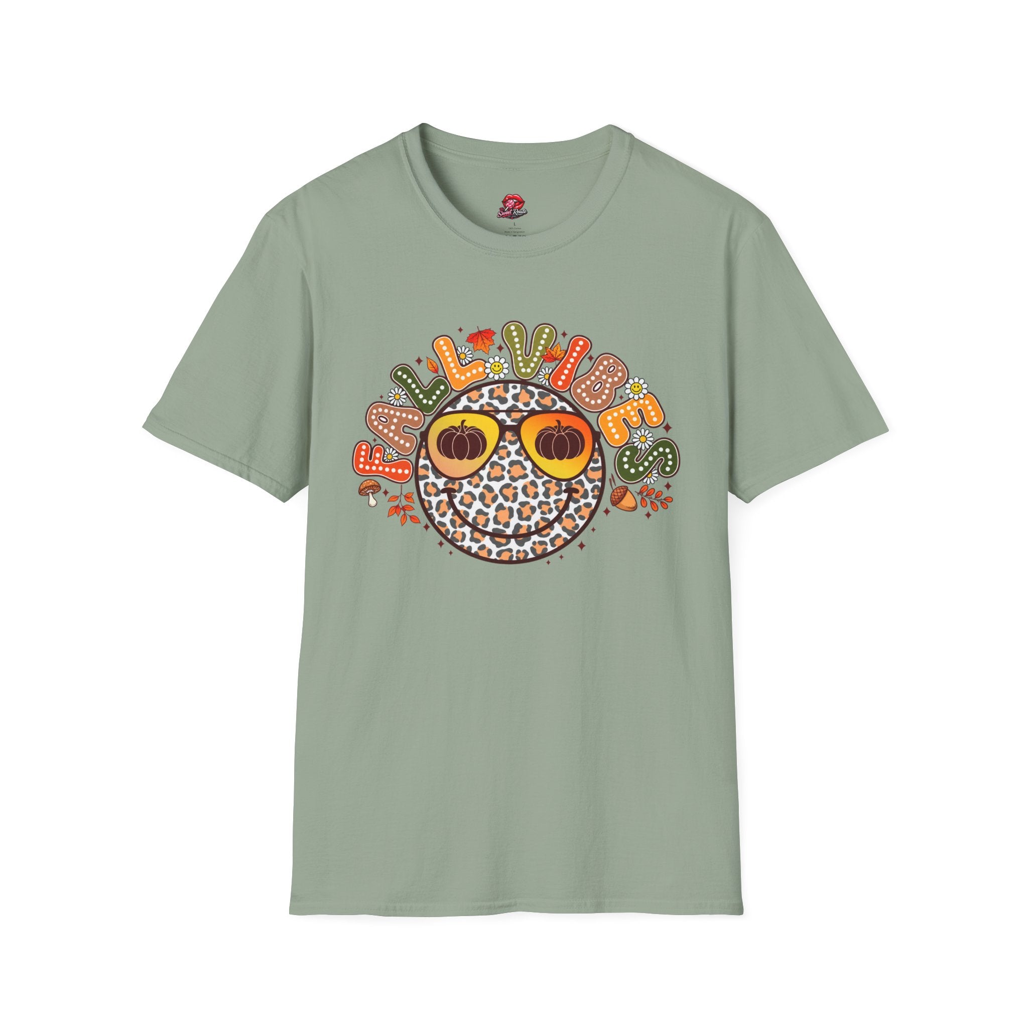Fall Vibes Leopard Pumpkin T-Shirt