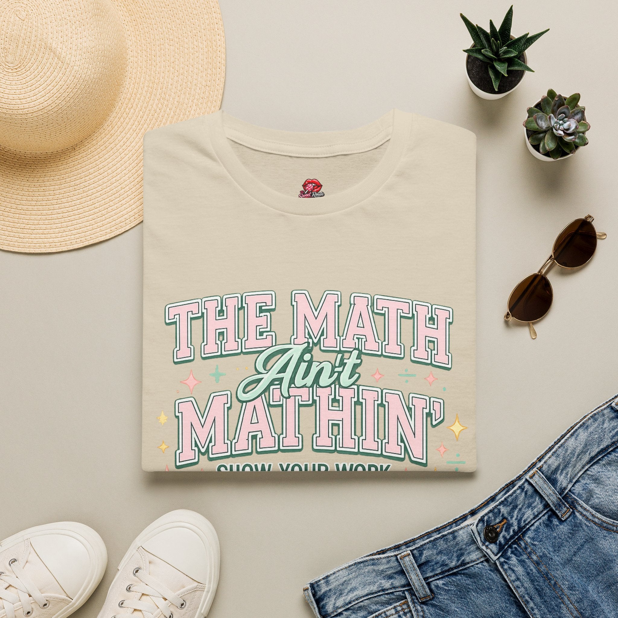 The Math Ain’t Mathin’ Teacher T-Shirt | Funny Math Teacher Graphic Tee | Retro Classroom Shirt | Back to School Gift