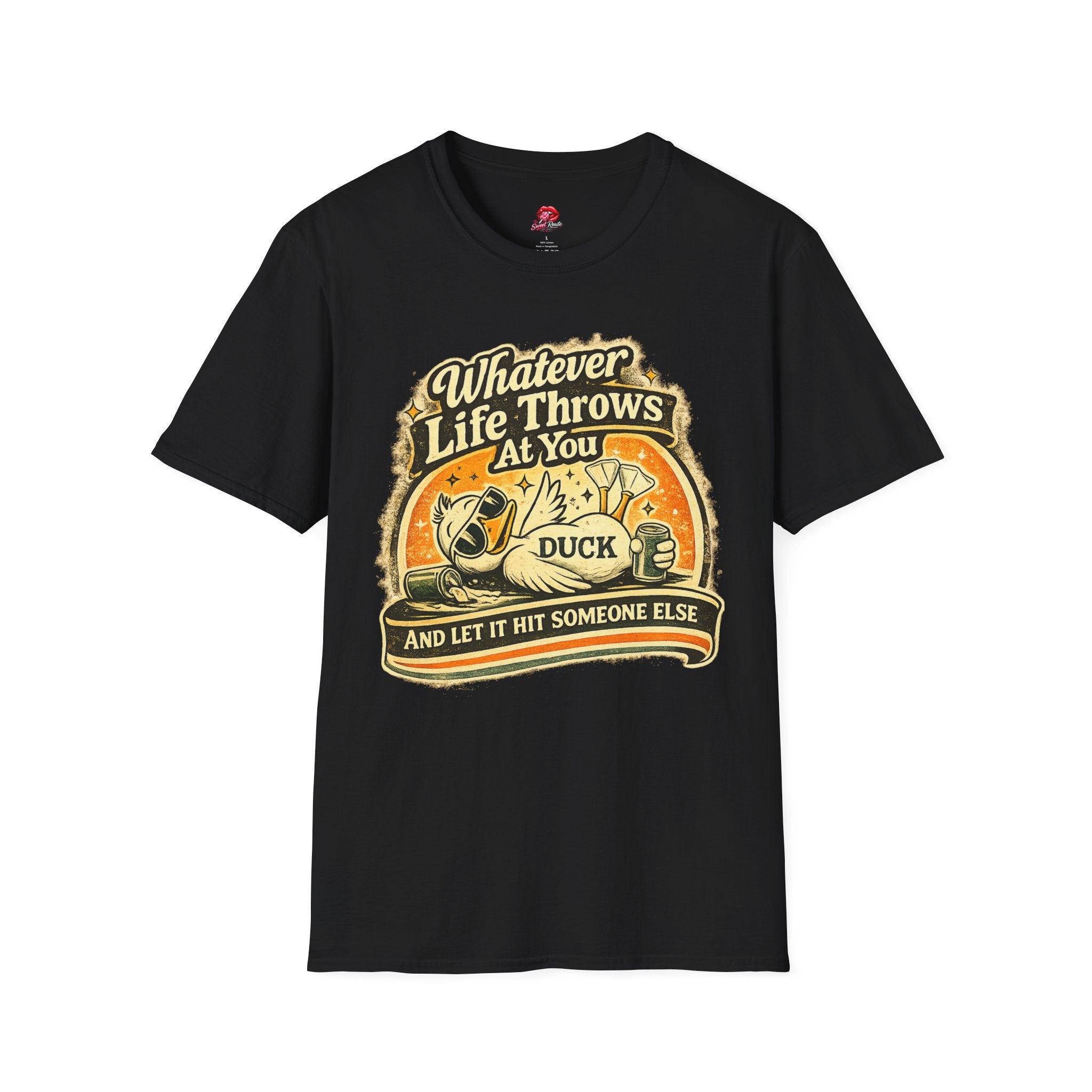 Whatever Life Throws At You, Duck Vintage Graphic Tee
