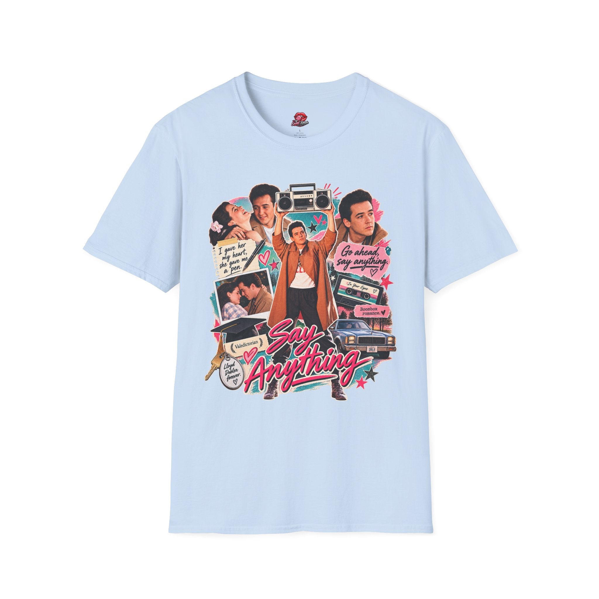 Retro 80s Teen Movie Collage Tee