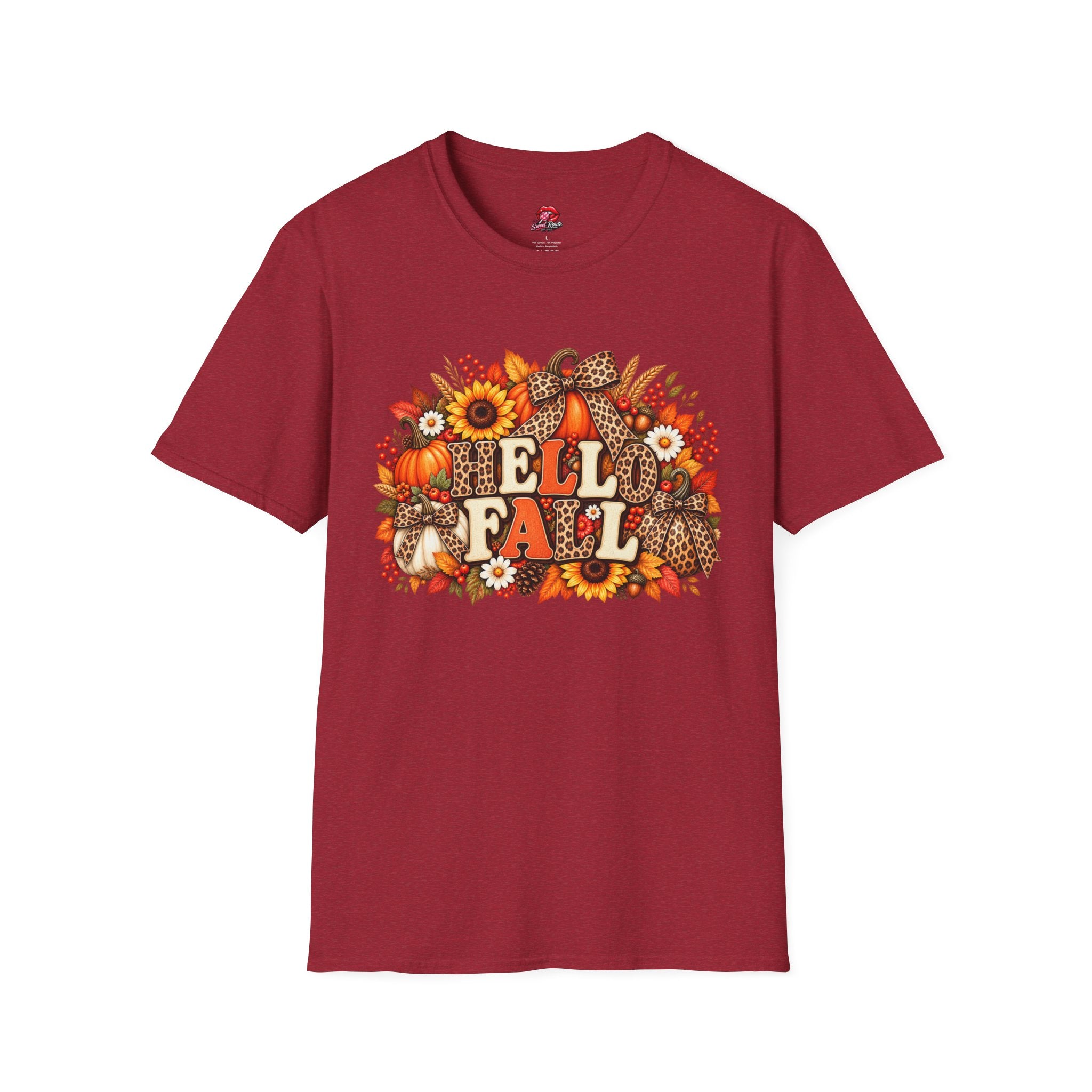 Hello Fall Leopard Bow Tee