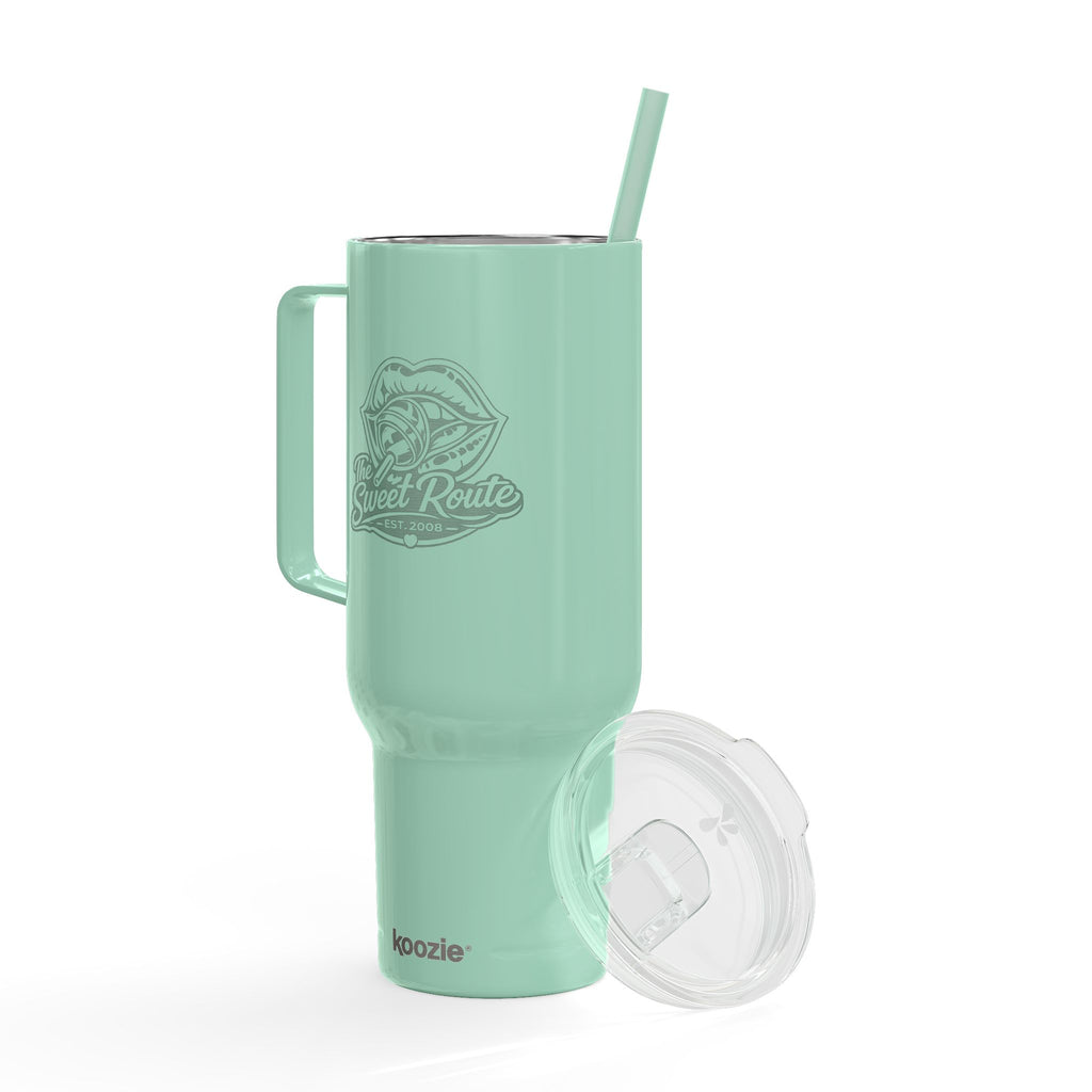 Sweet Route Insulated Tumbler with Lid, 40oz