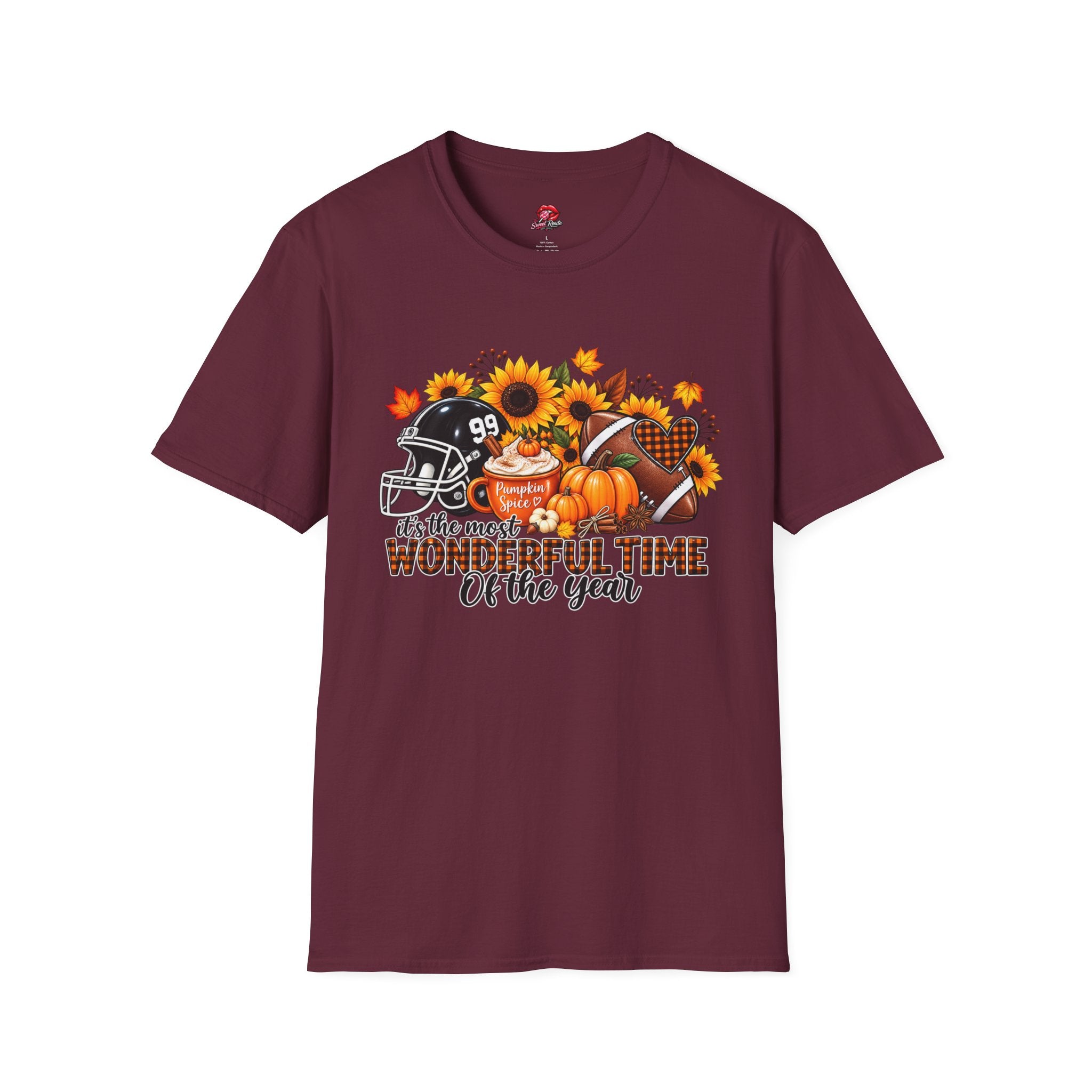 It's the Most Wonderful Time of the Year Pumpkin Spice Football Tee