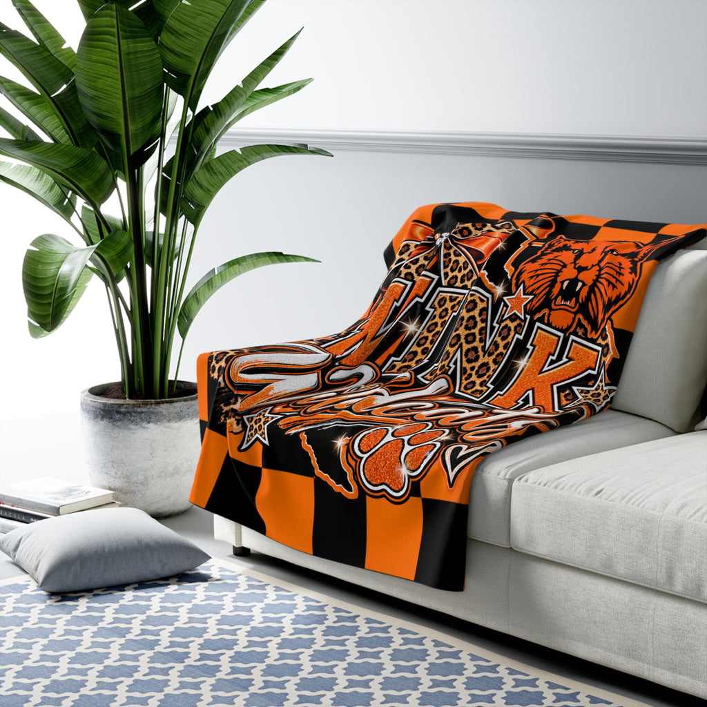Wink Wildcats Sherpa Blanket