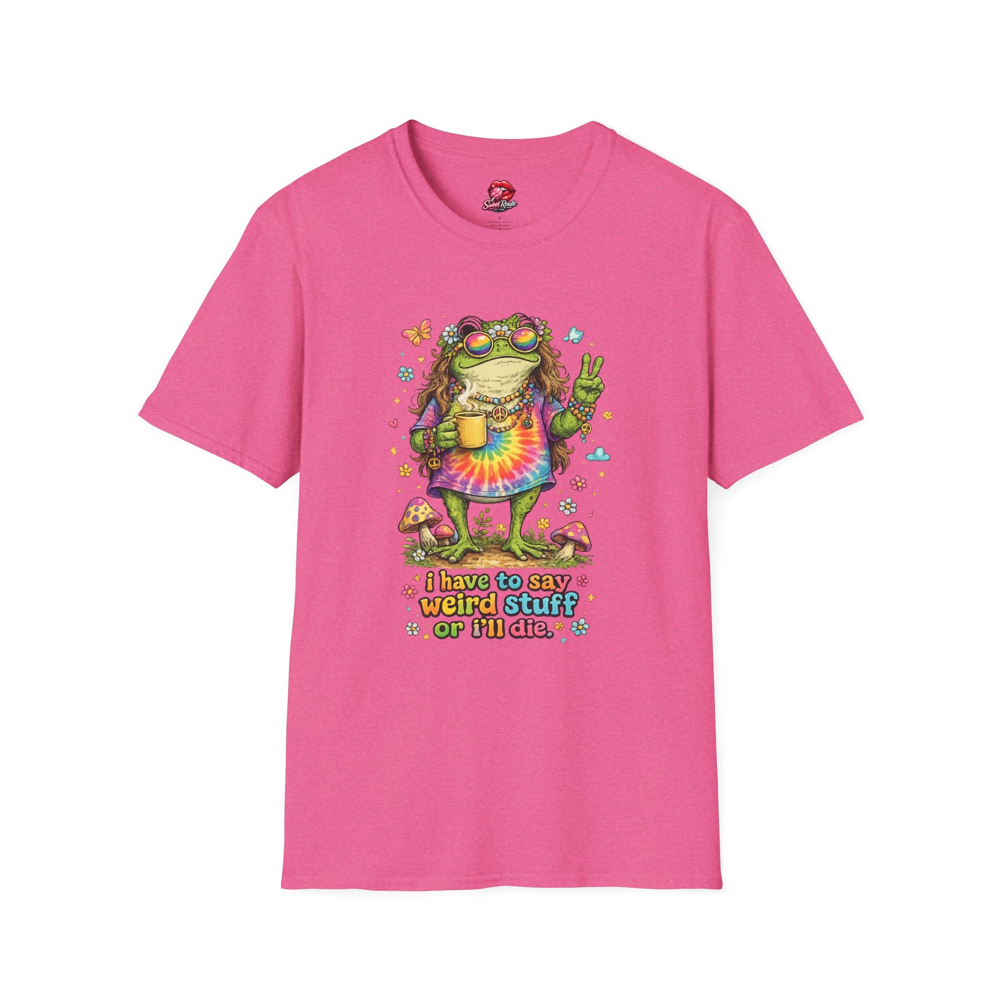 Hippie Frog Peace Sign T-Shirt
