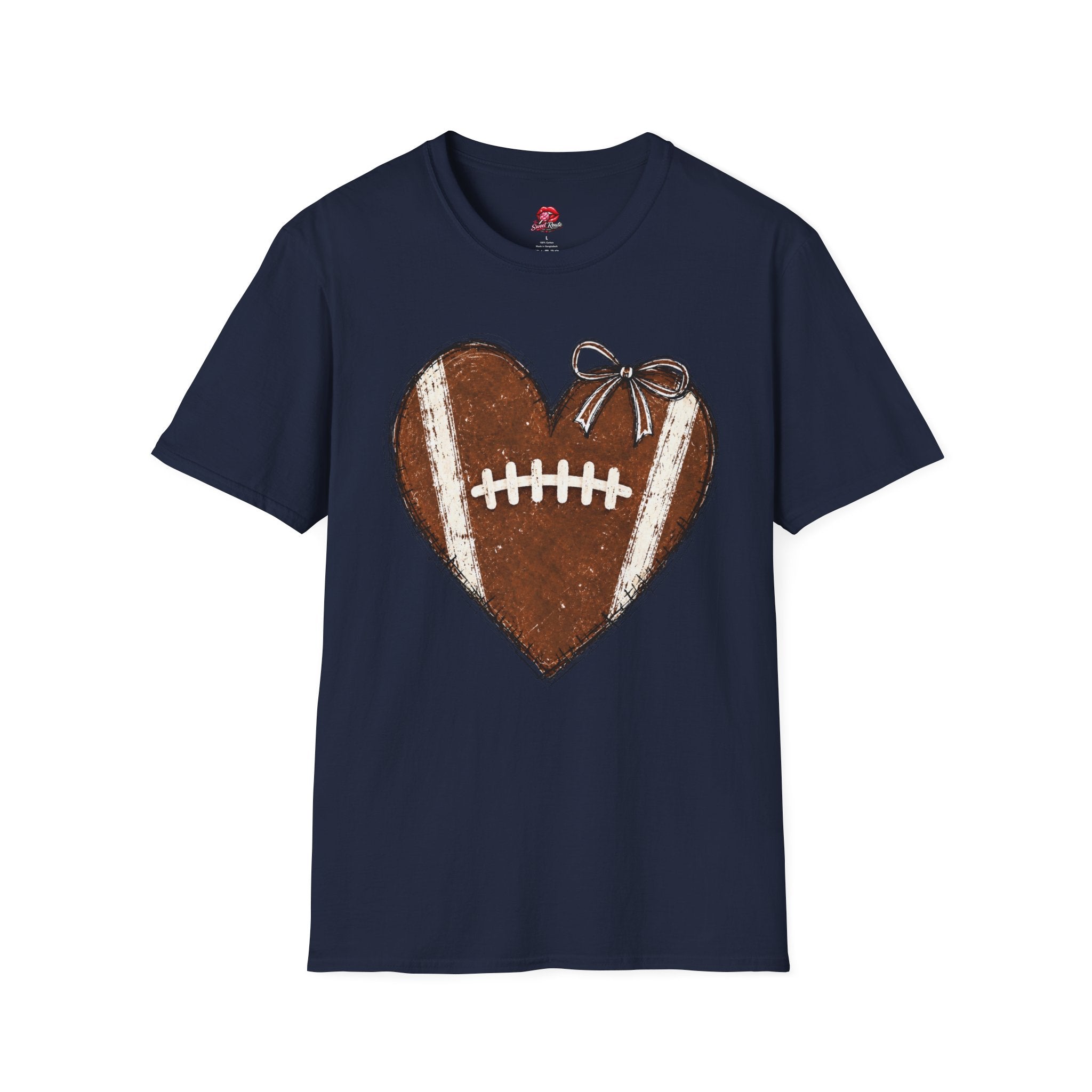 Heart-Shaped Football T-Shirt