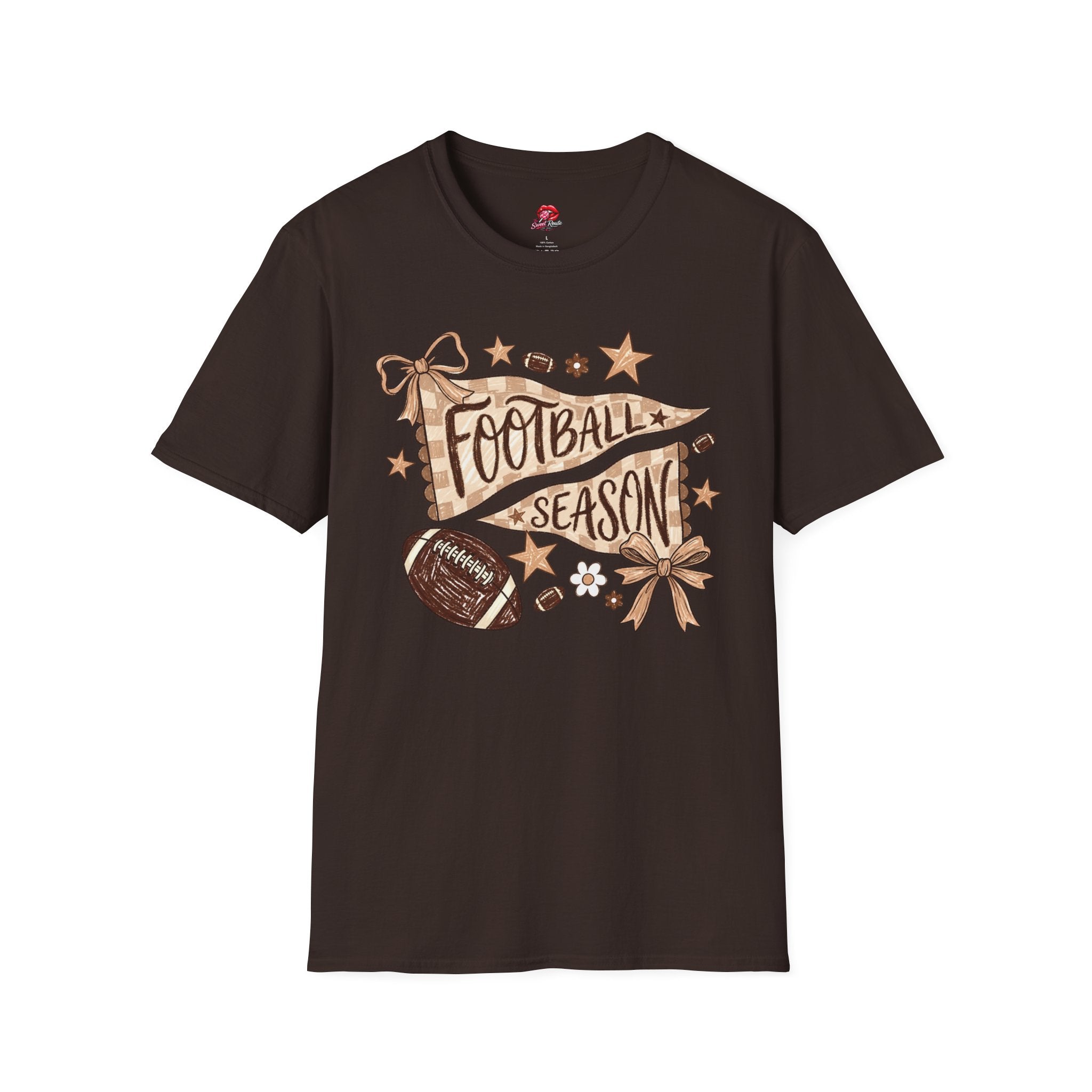 Pennant & Football Game Day Tee