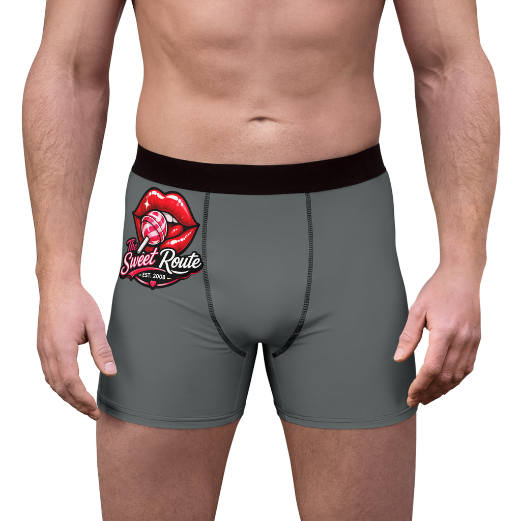 Sweet Route Candy Logo Boxer Briefs | Lip Lollipop Graphic