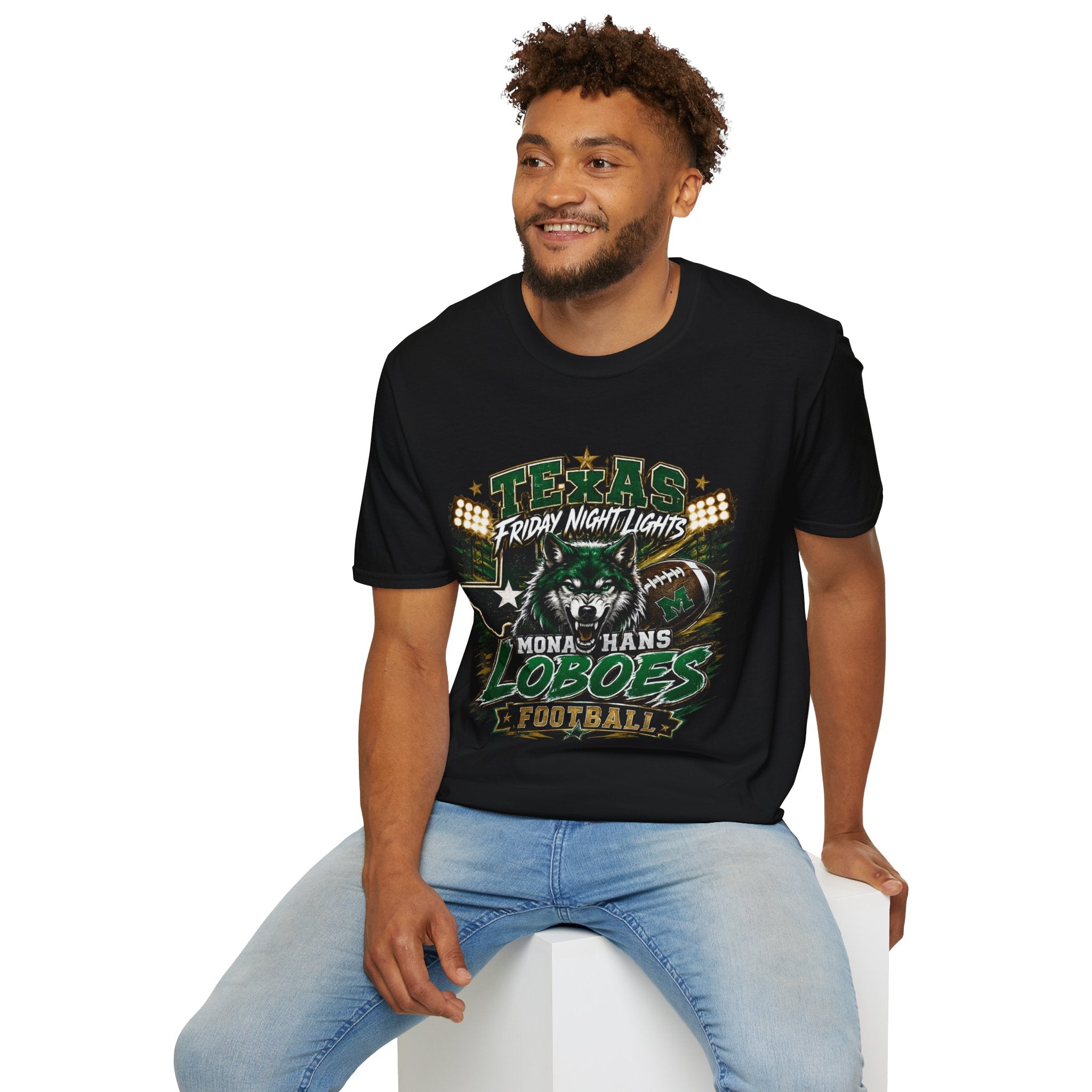 Texas Friday Night Lights Loboes Football T-Shirt — Monahans Loboes Fan Tee