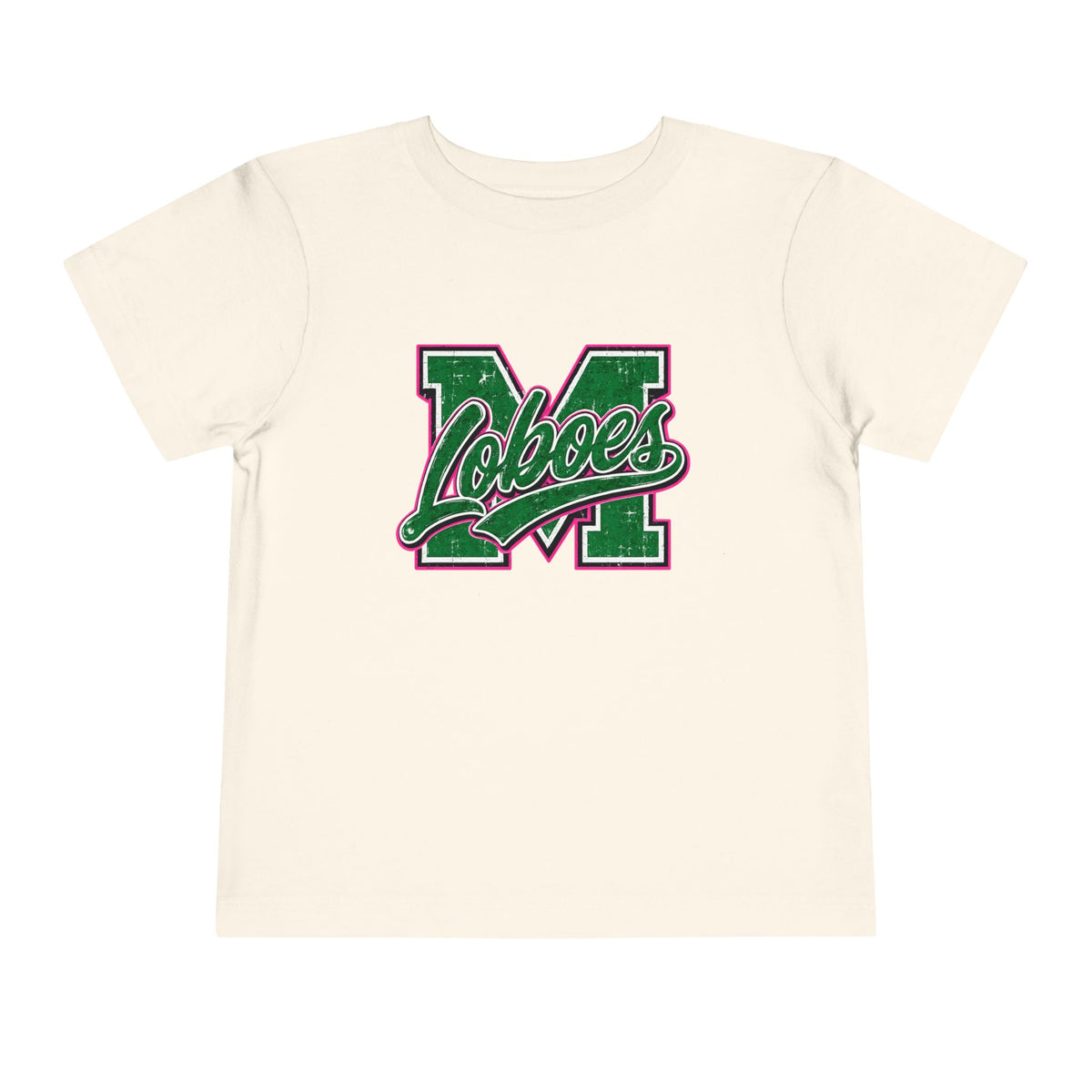 Loboes M Green Script Toddler Tee