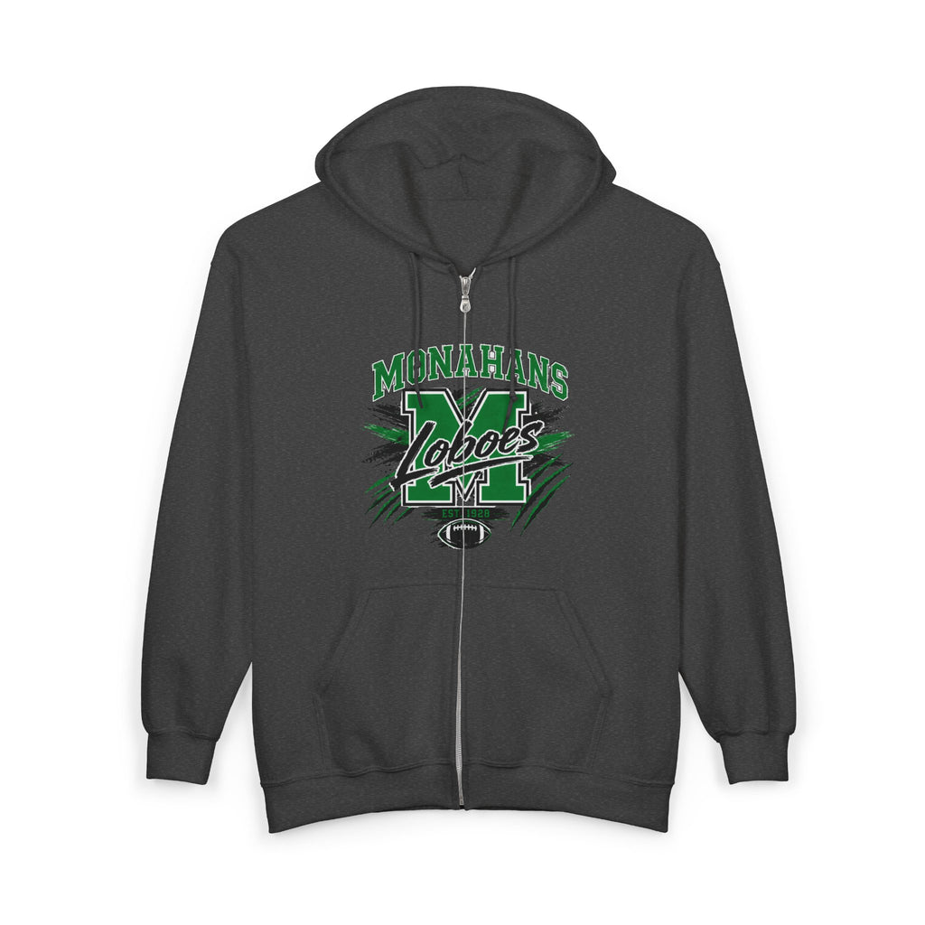 Monahans Lobos Vintage Zip Hoodie