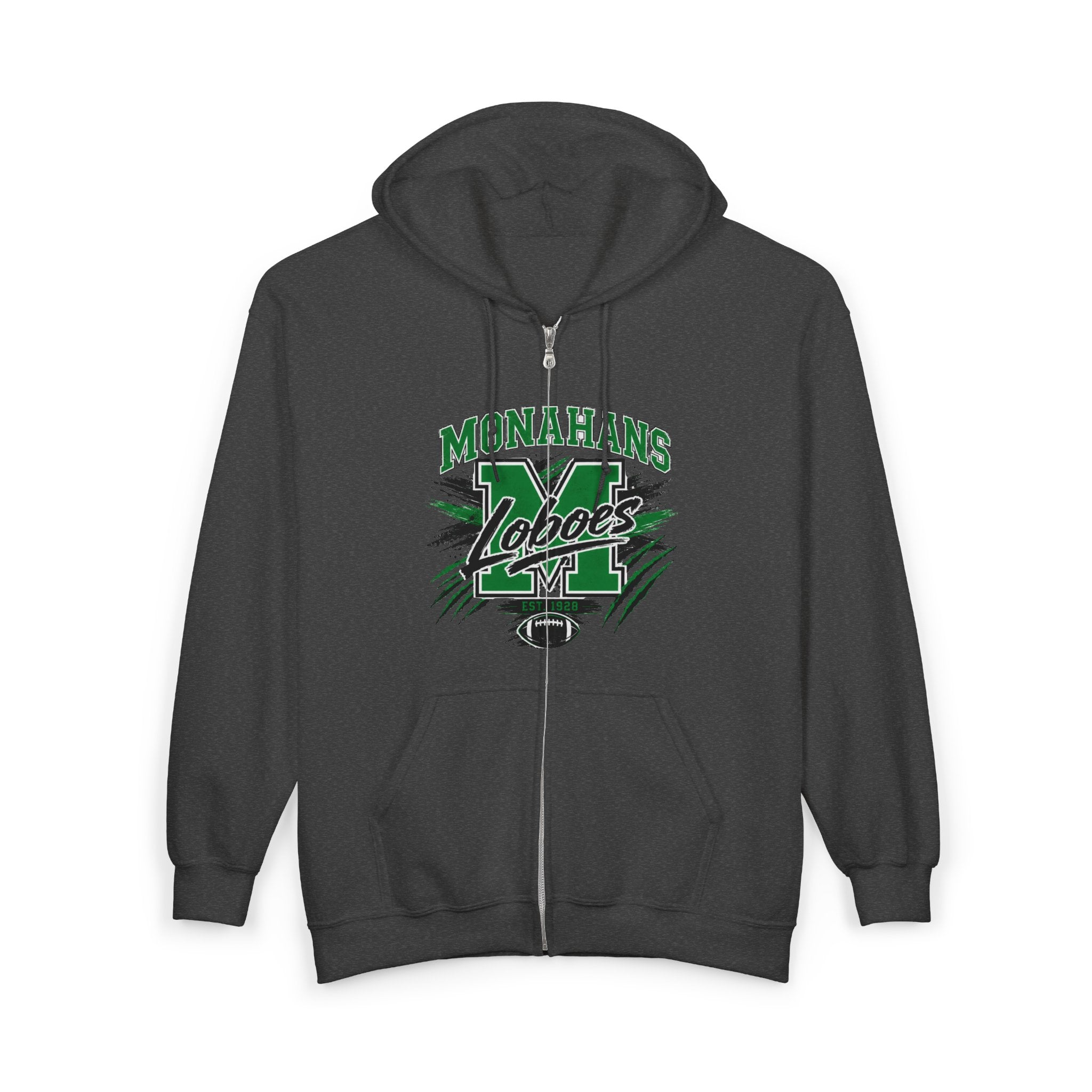 Monahans Lobos Vintage Zip Hoodie