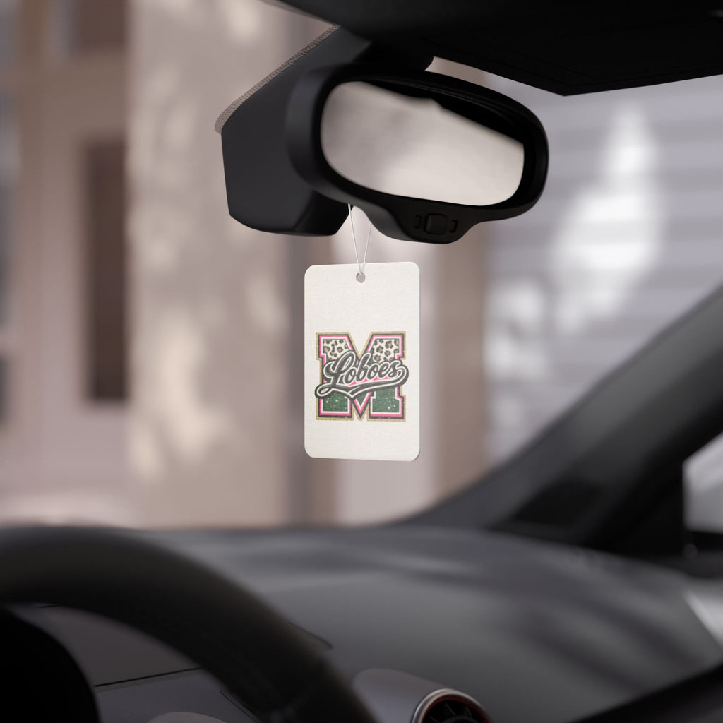 Loboes 'M' Leopard Car Air Freshener