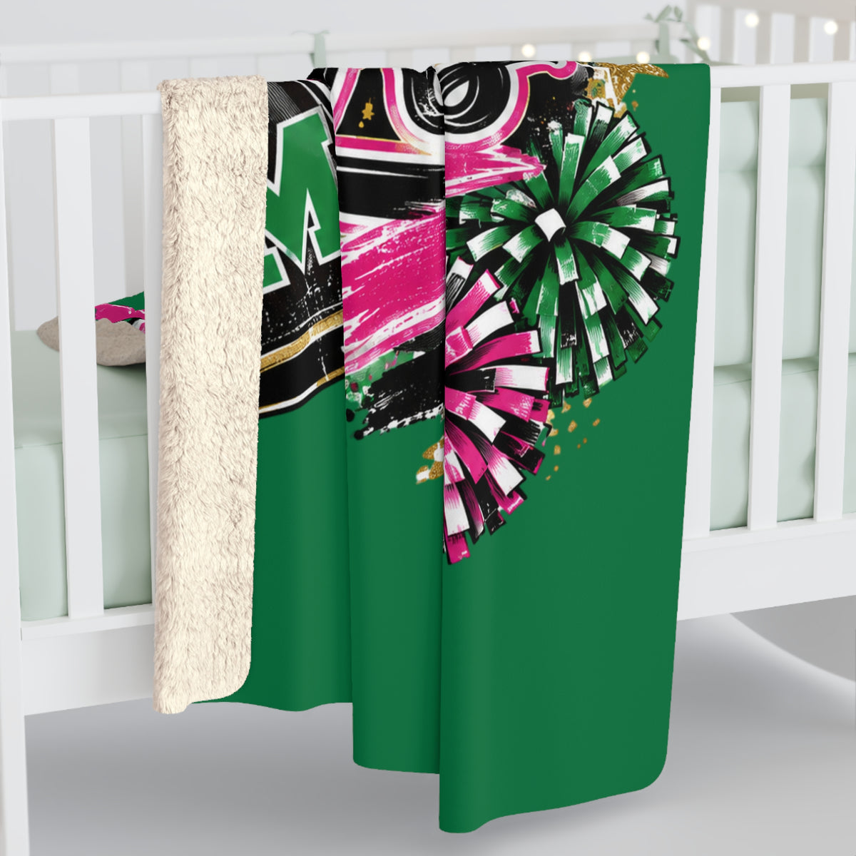 Monahans Loboes Cheer Sherpa Fleece Stadium Blanket