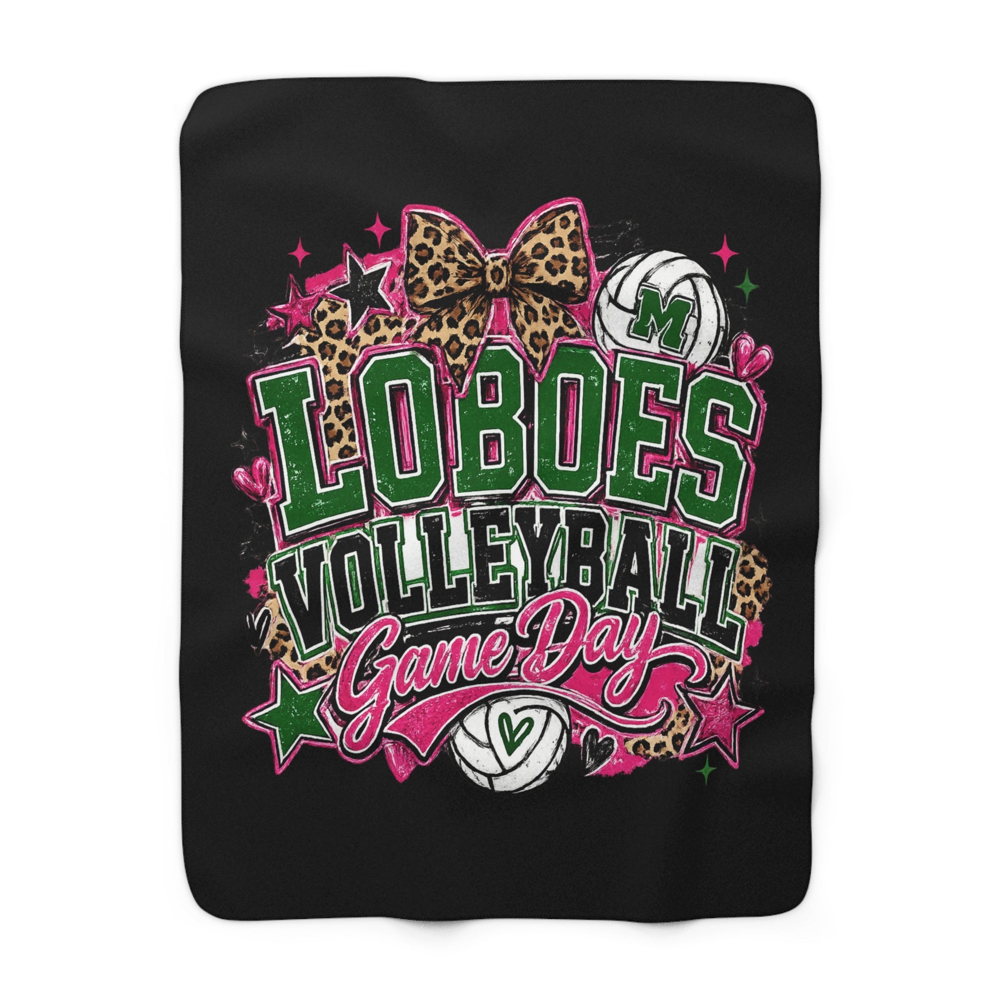 Loboes Volleyball Sherpa Blanket