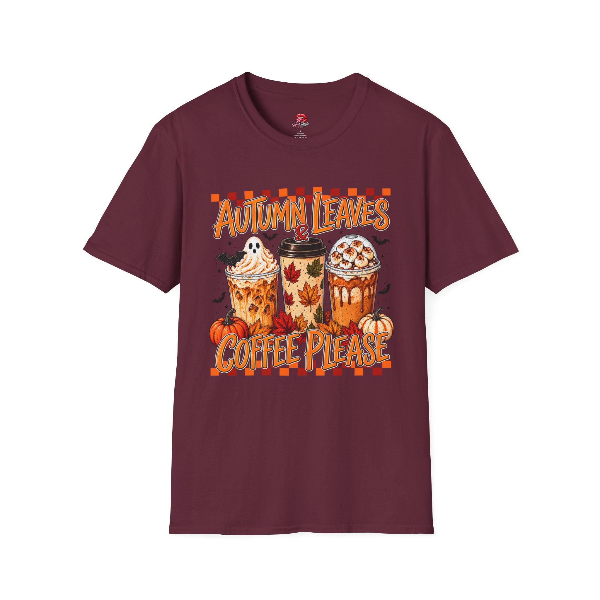 Autumn Leaves Coffee Please T-Shirt