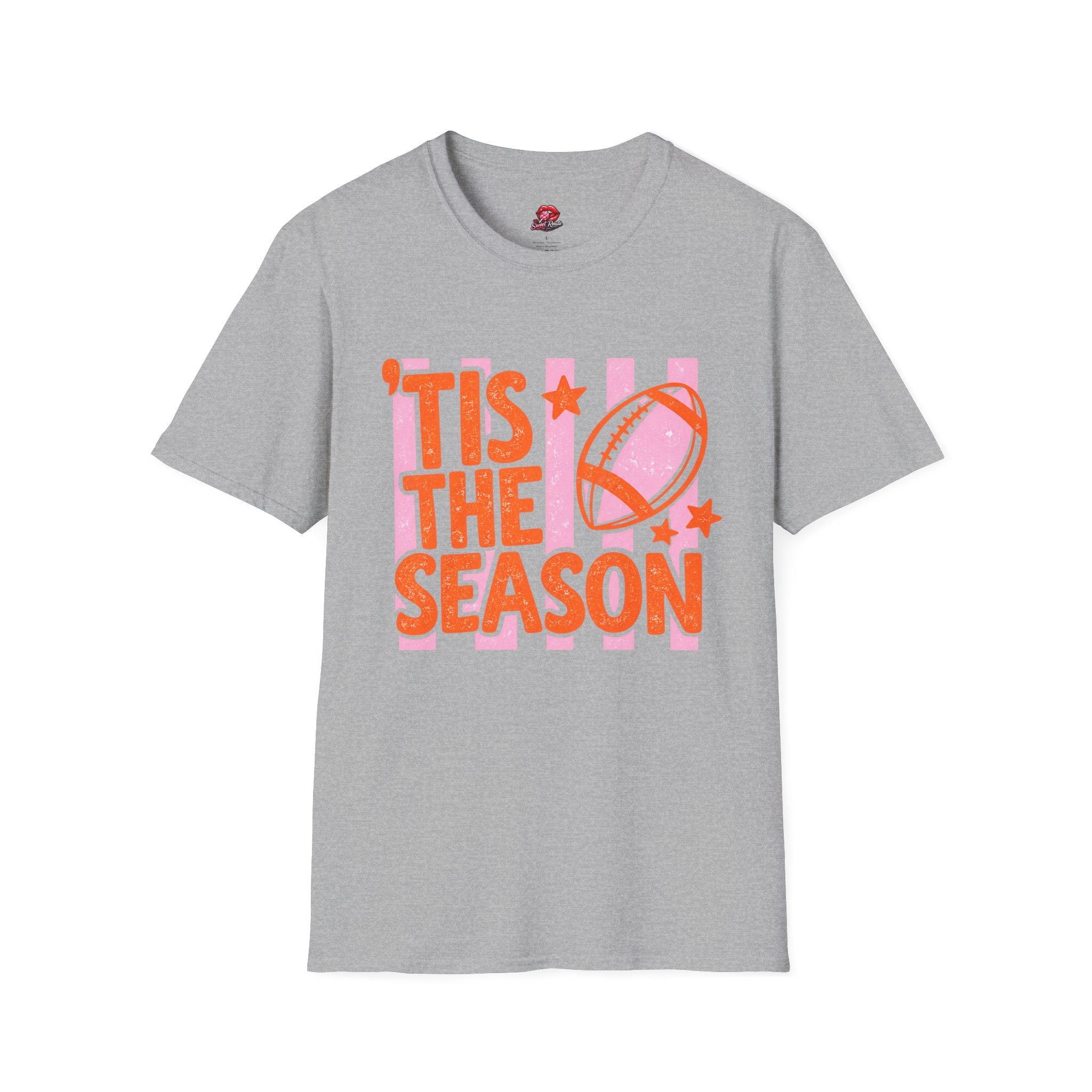 ’Tis The Season Football Tee orange