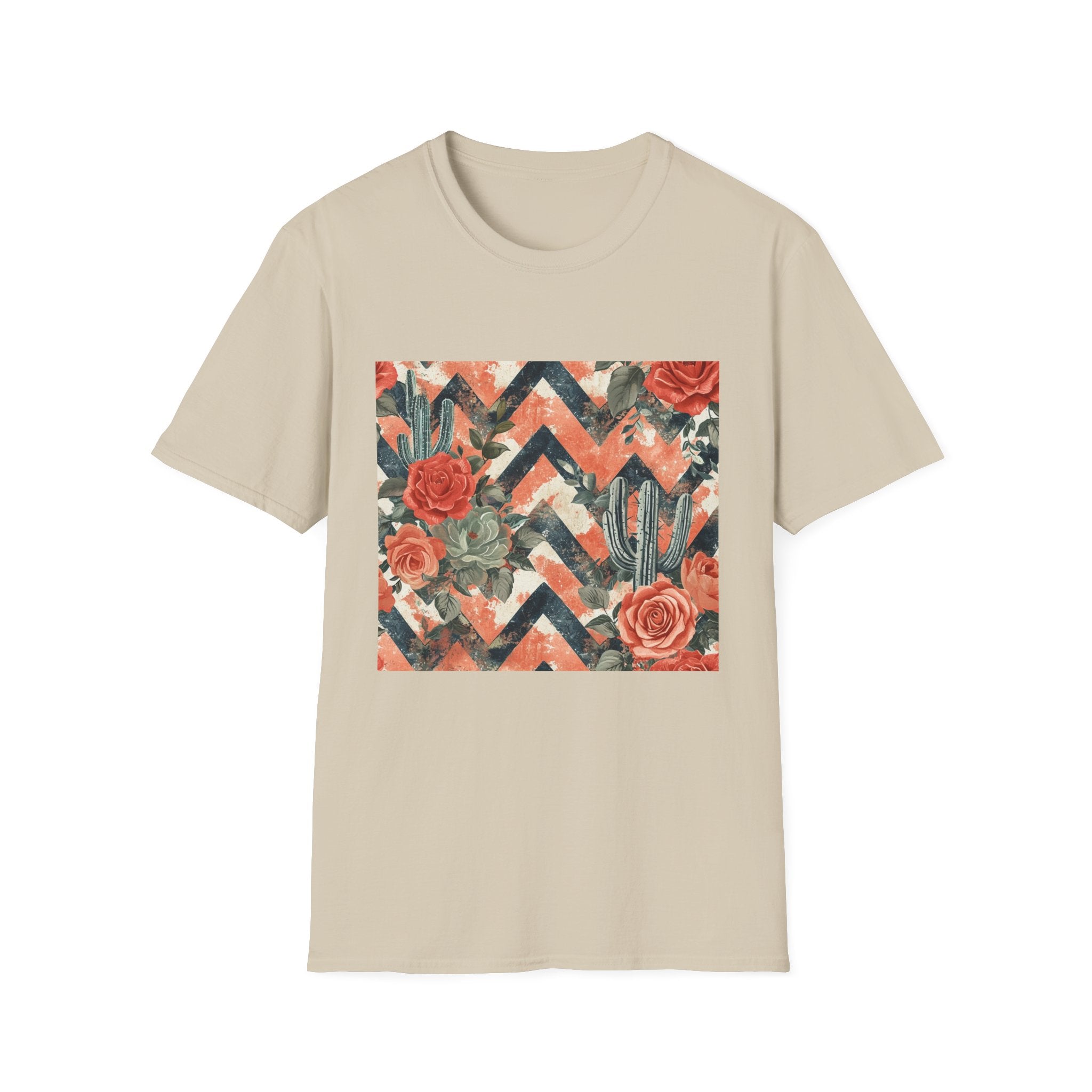 Chevron Cactus Rose T-Shirt