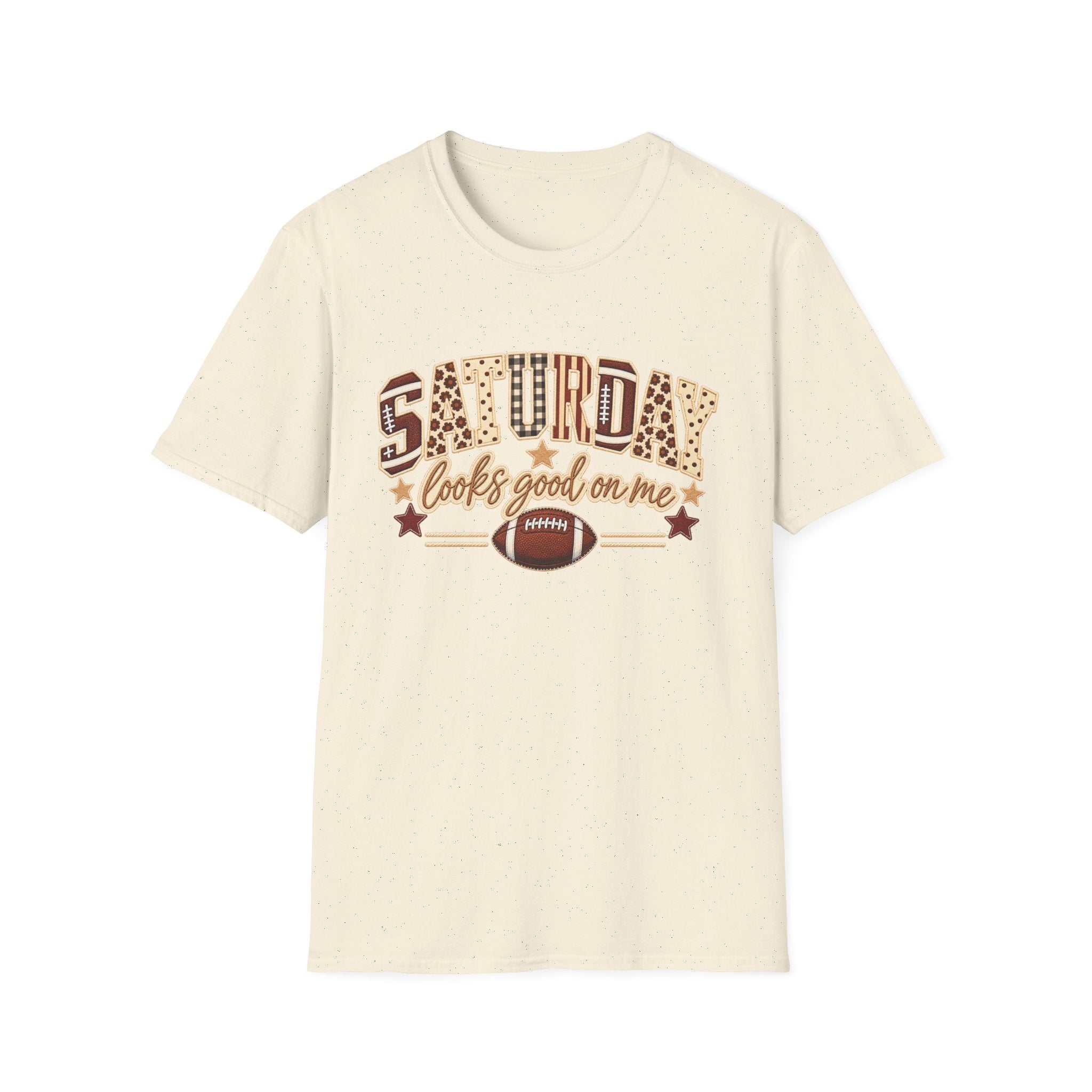 Saturday Looks Good On Me Football T-Shirt