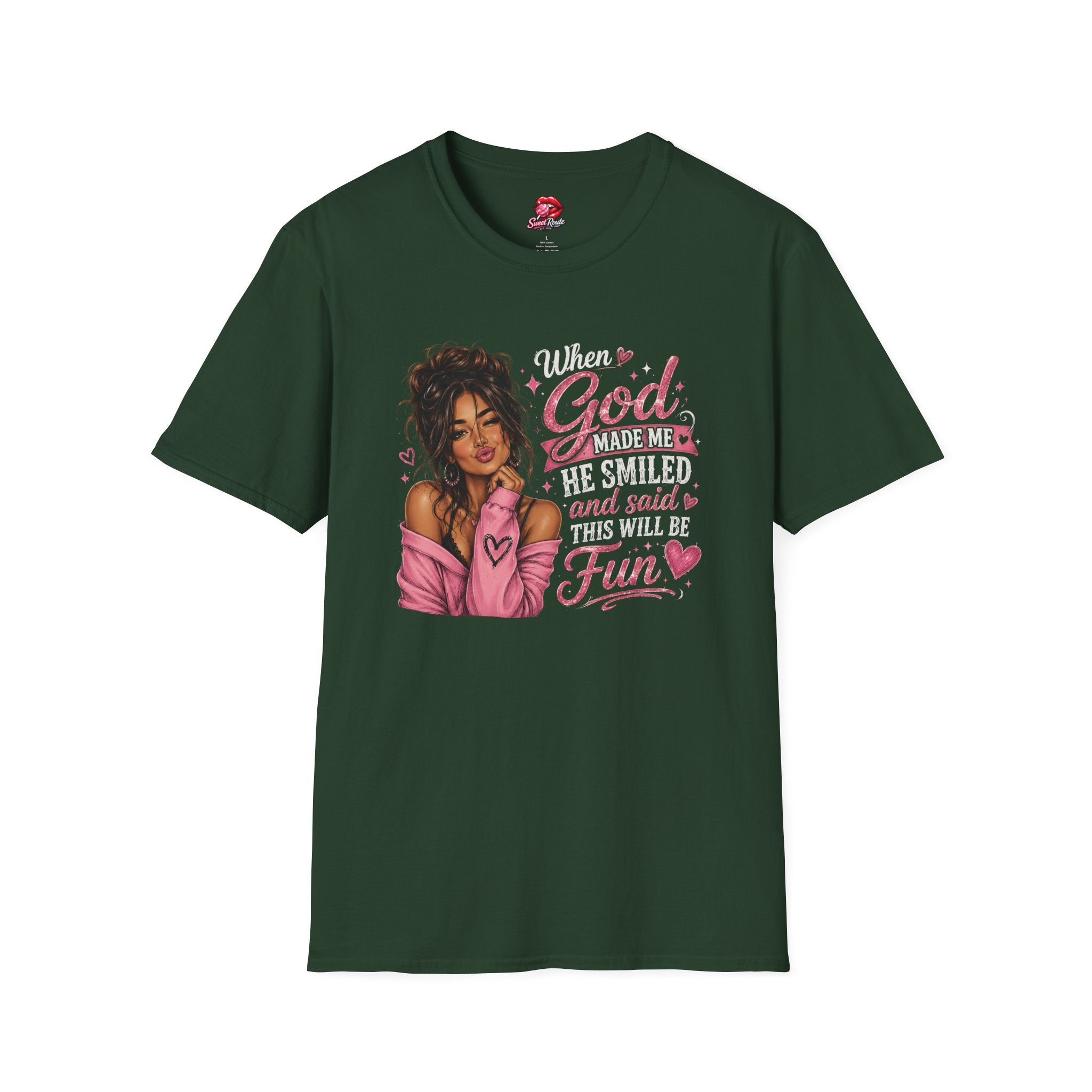 When God Made Me He Smiled T-Shirt