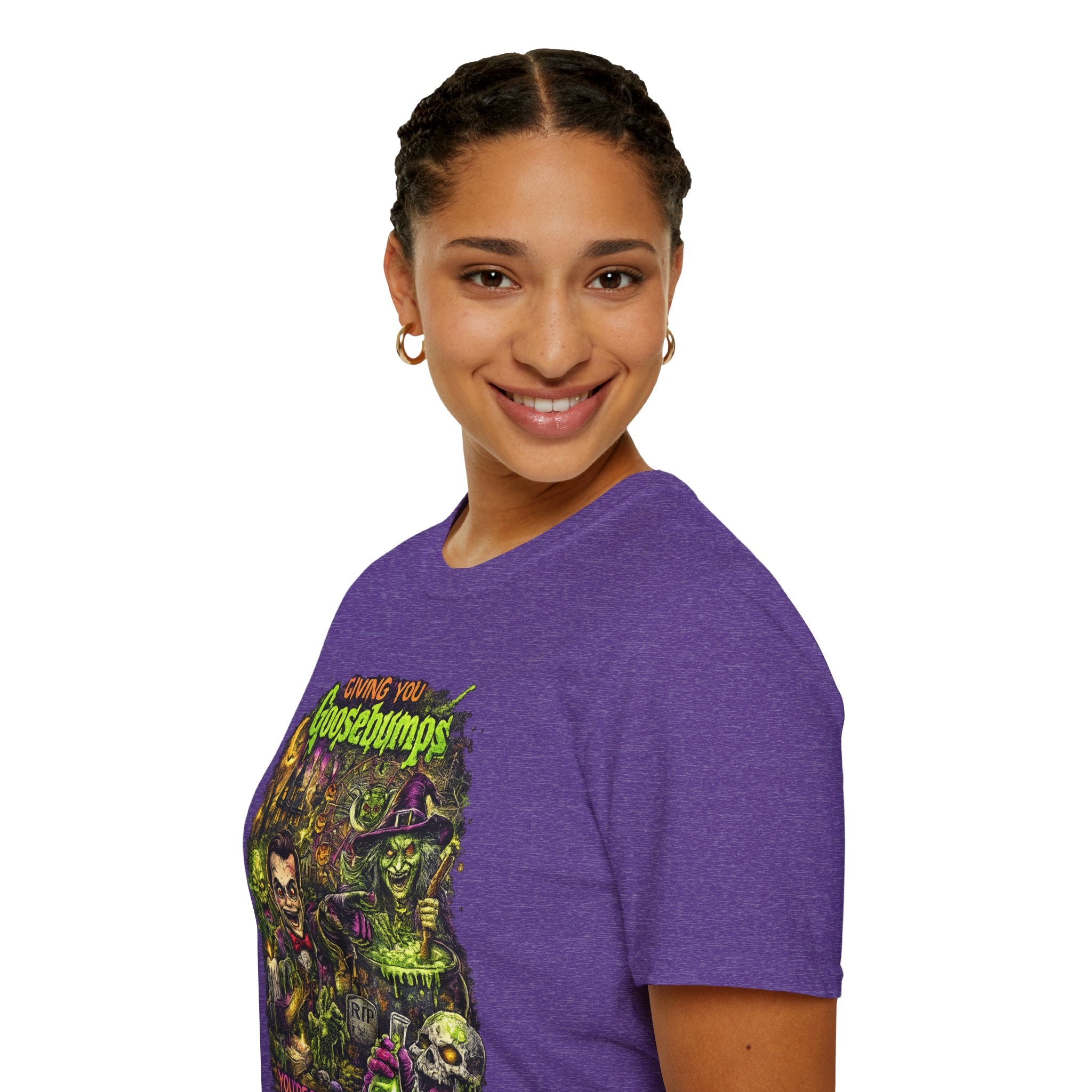 Goosebumps Horror Shirt | Giving You Goosebumps Retro Halloween T-Shirt | Vintage Horror Graphic Tee | Spooky 90s Horror Fan Shirt