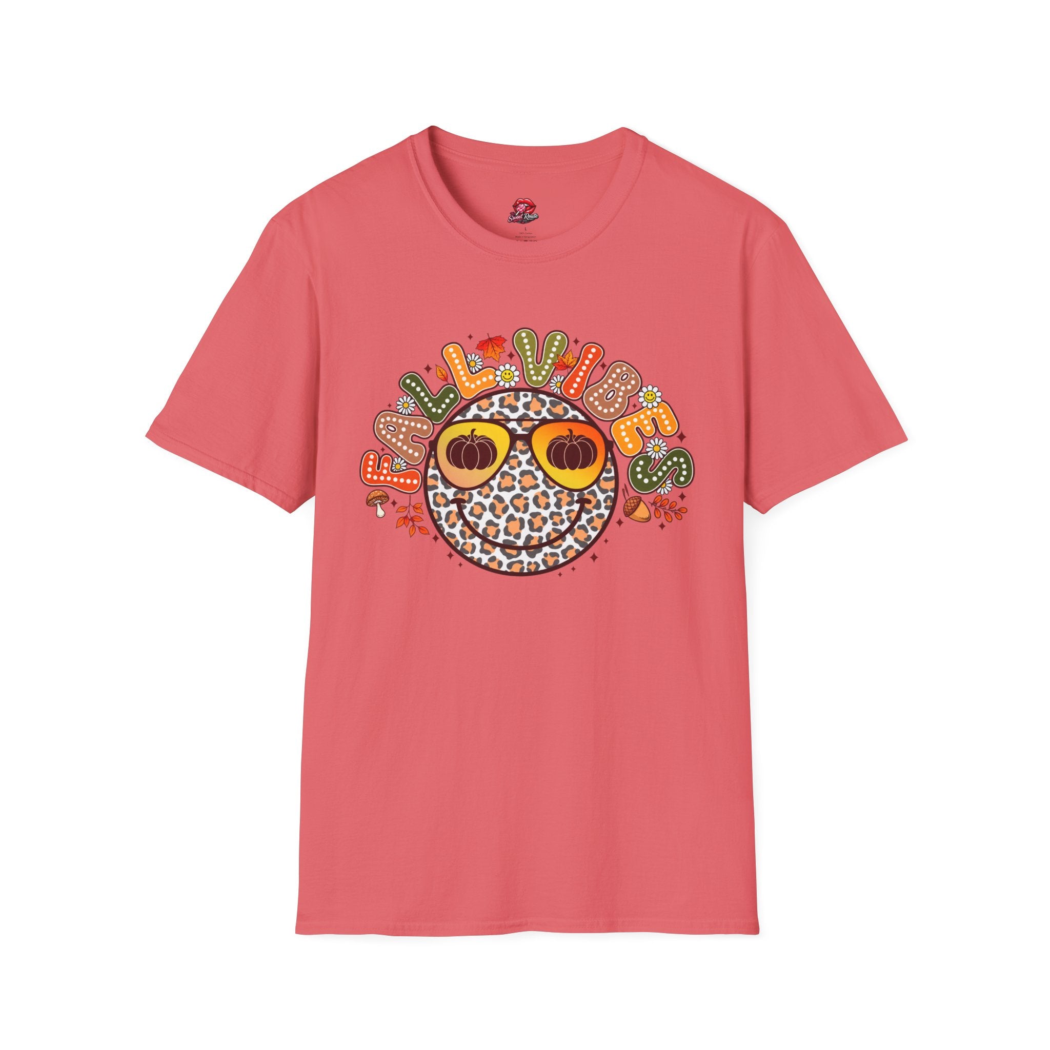 Fall Vibes Leopard Pumpkin T-Shirt