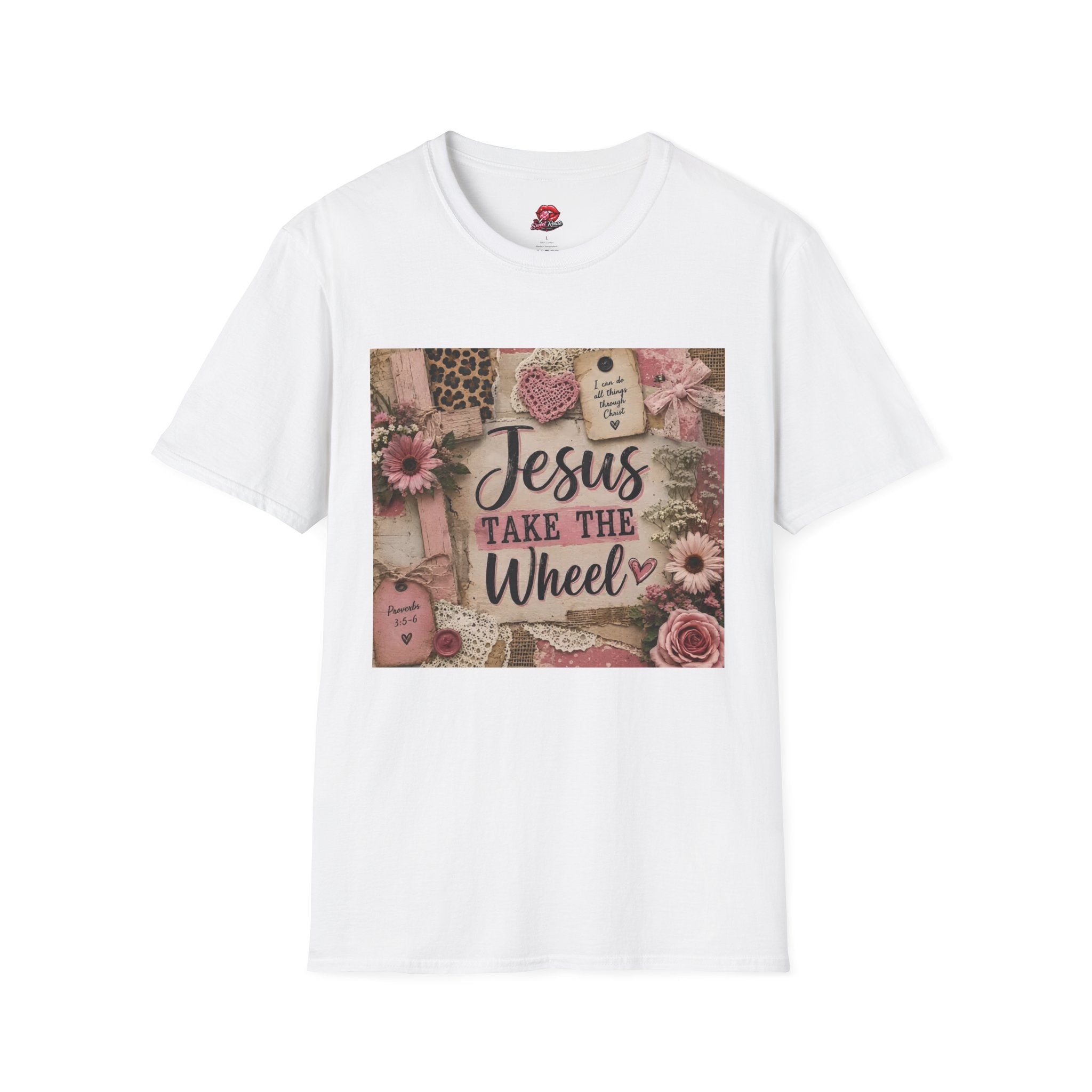 Jesus Take the Wheel Floral Vintage Graphic Tee