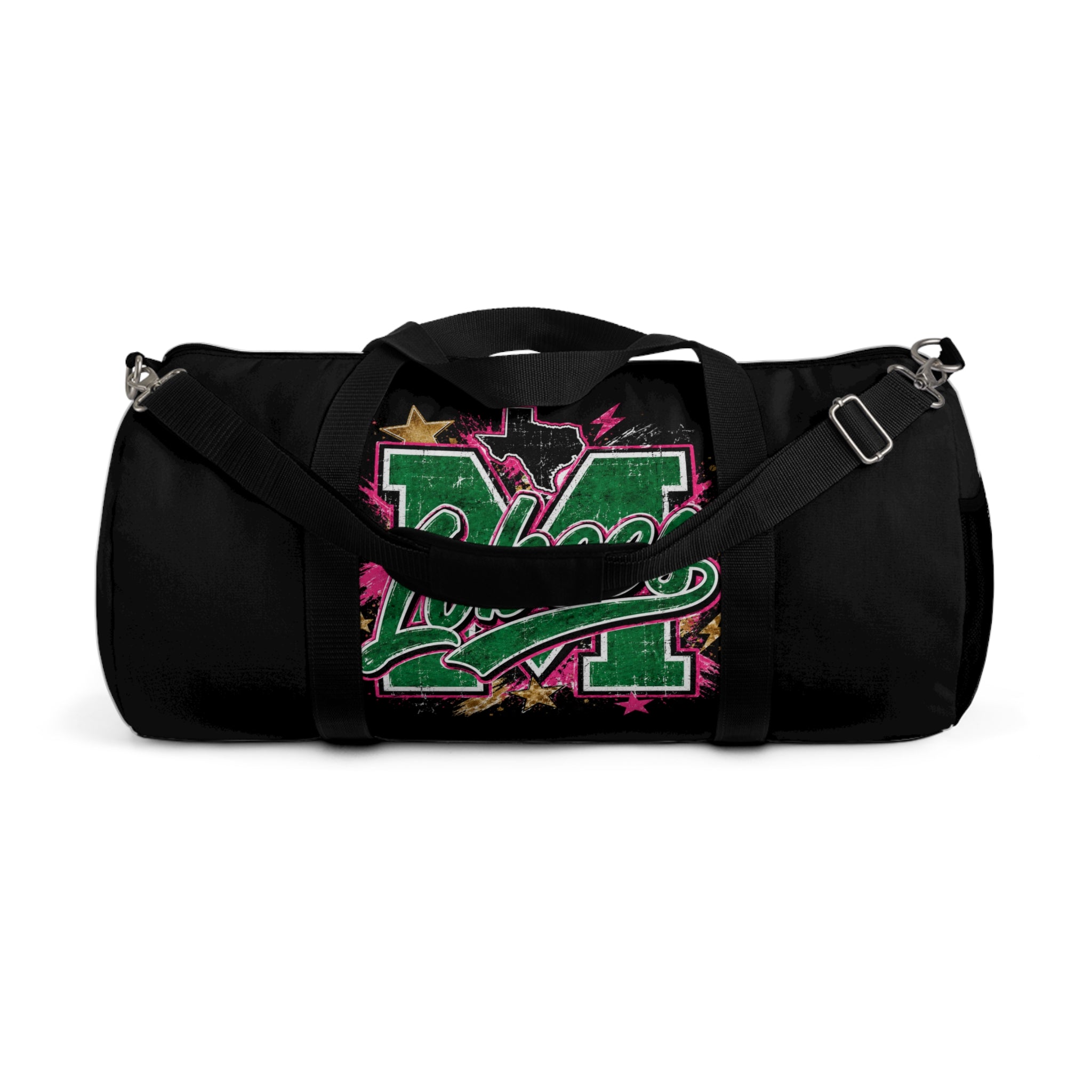 Loboes M Varsity Duffel Travel Bag