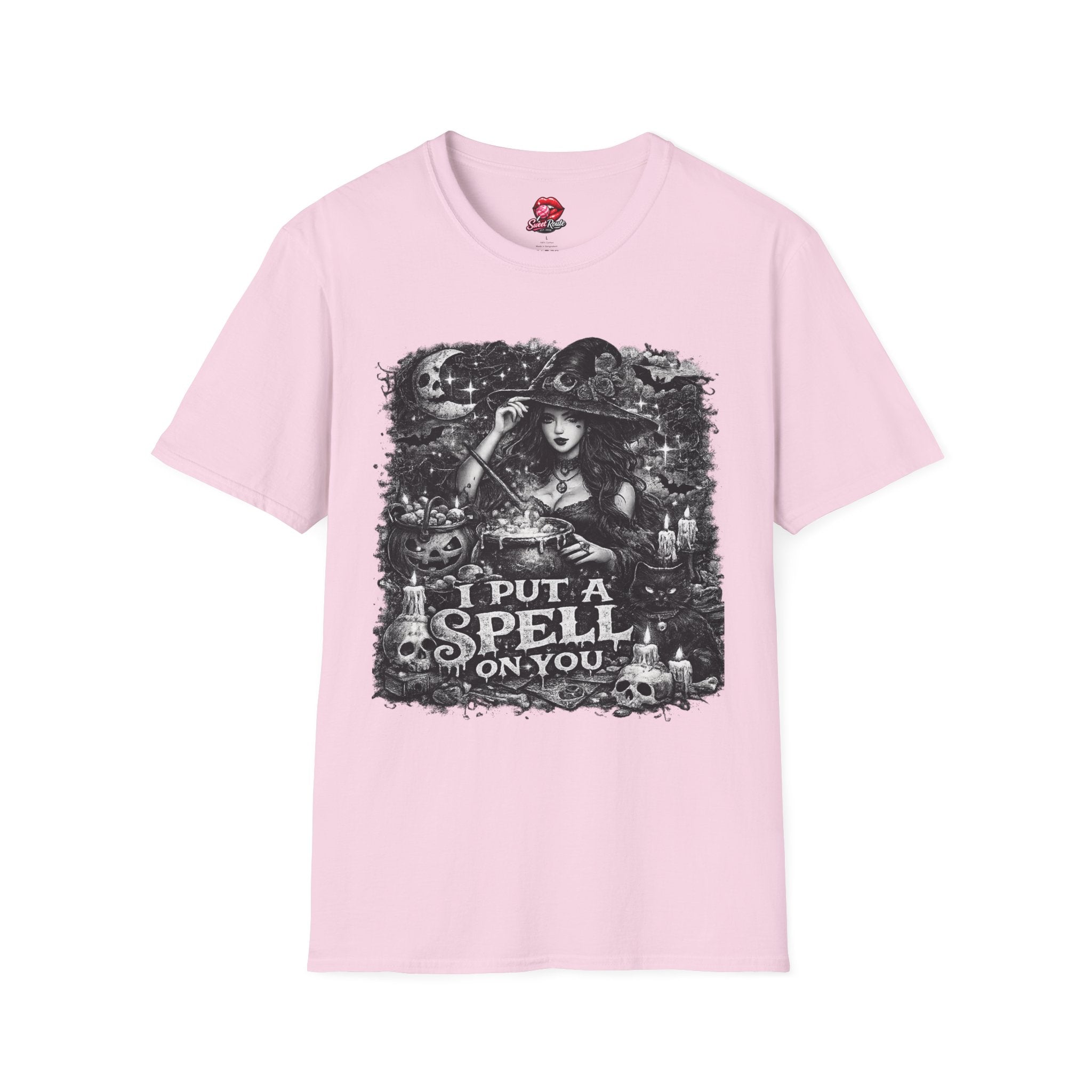 I Put a Spell on You T-Shirt | Vintage Witch Halloween Shirt | Gothic Witch Graphic Tee | Spooky Season Shirt | Halloween Witch Gift