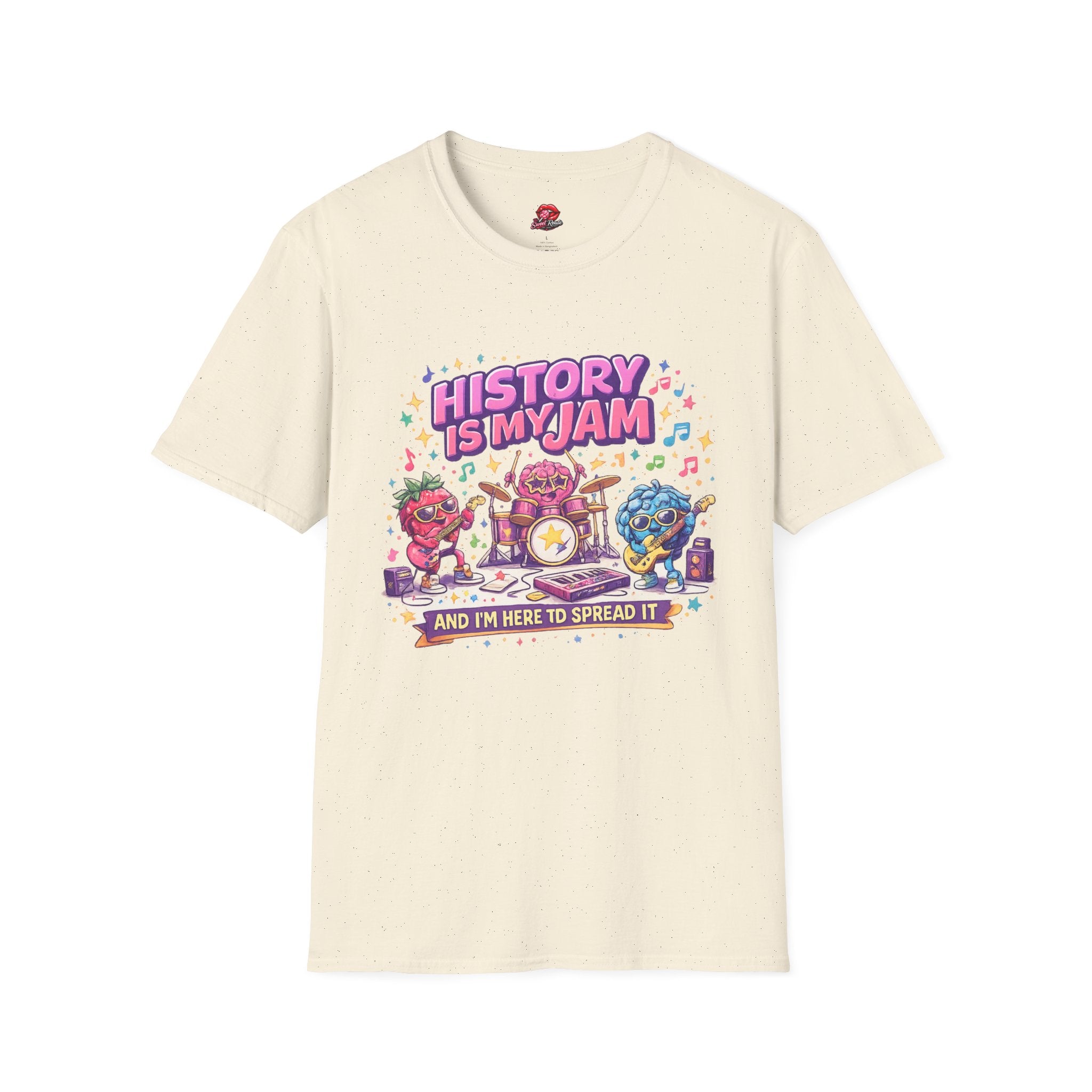 History Is My Jam Teacher T-Shirt | Retro History Teacher Graphic Tee | Cute Classroom Shirt | Back to School Gift for History Lovers