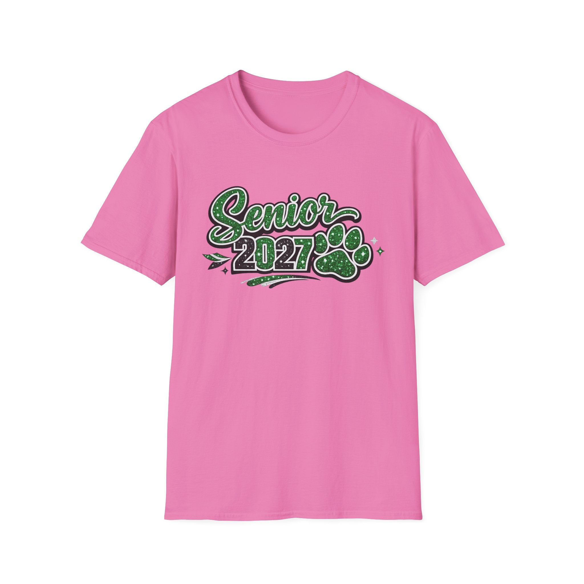 Senior 2027 Paw Print T-Shirt
