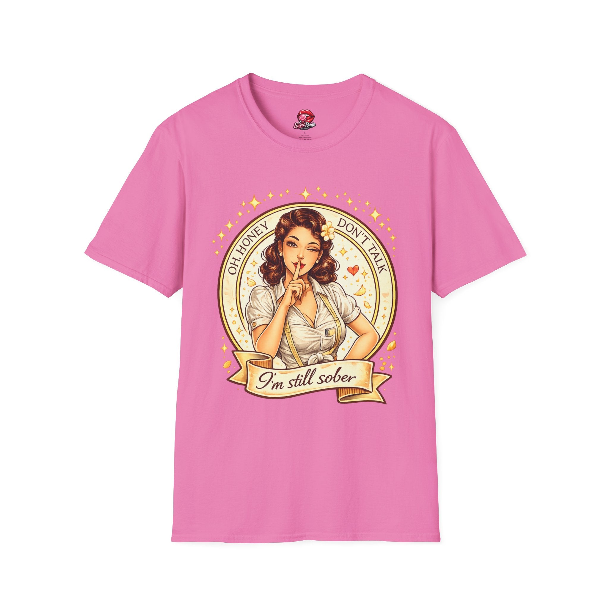 Oh Honey Don't Talk Retro Pinup Tee