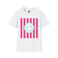 Winking Smiley Face Stripe T-Shirt