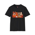 Mama Fall Pumpkin T-Shirt — Autumn Plaid & Gingham Harvest Tee