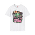 Frankly Don’t Care Frankenstein T-Shirt | Funny Halloween Monster Graphic Tee | Retro Spooky Frankenstein Shirt | Halloween Gift
