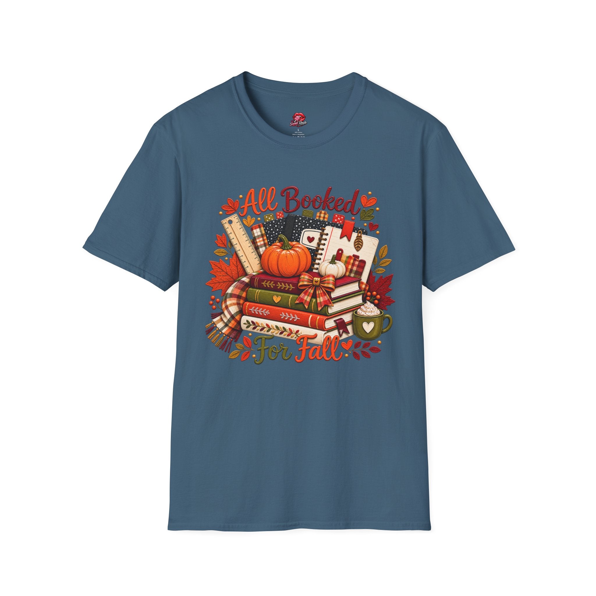Cozy Autumn All Booked For Fall Tee