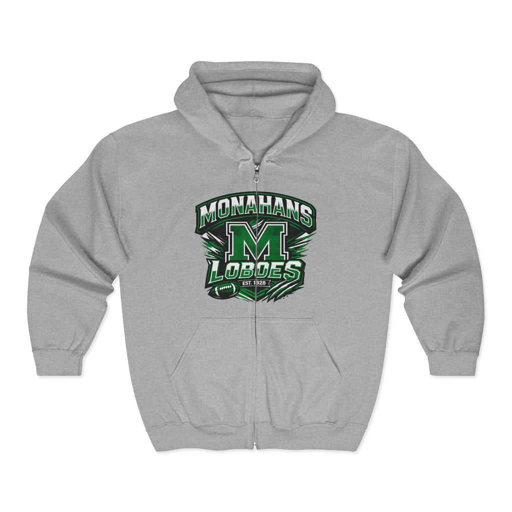 Monahans Loboes M Logo Full-Zip Hoodie