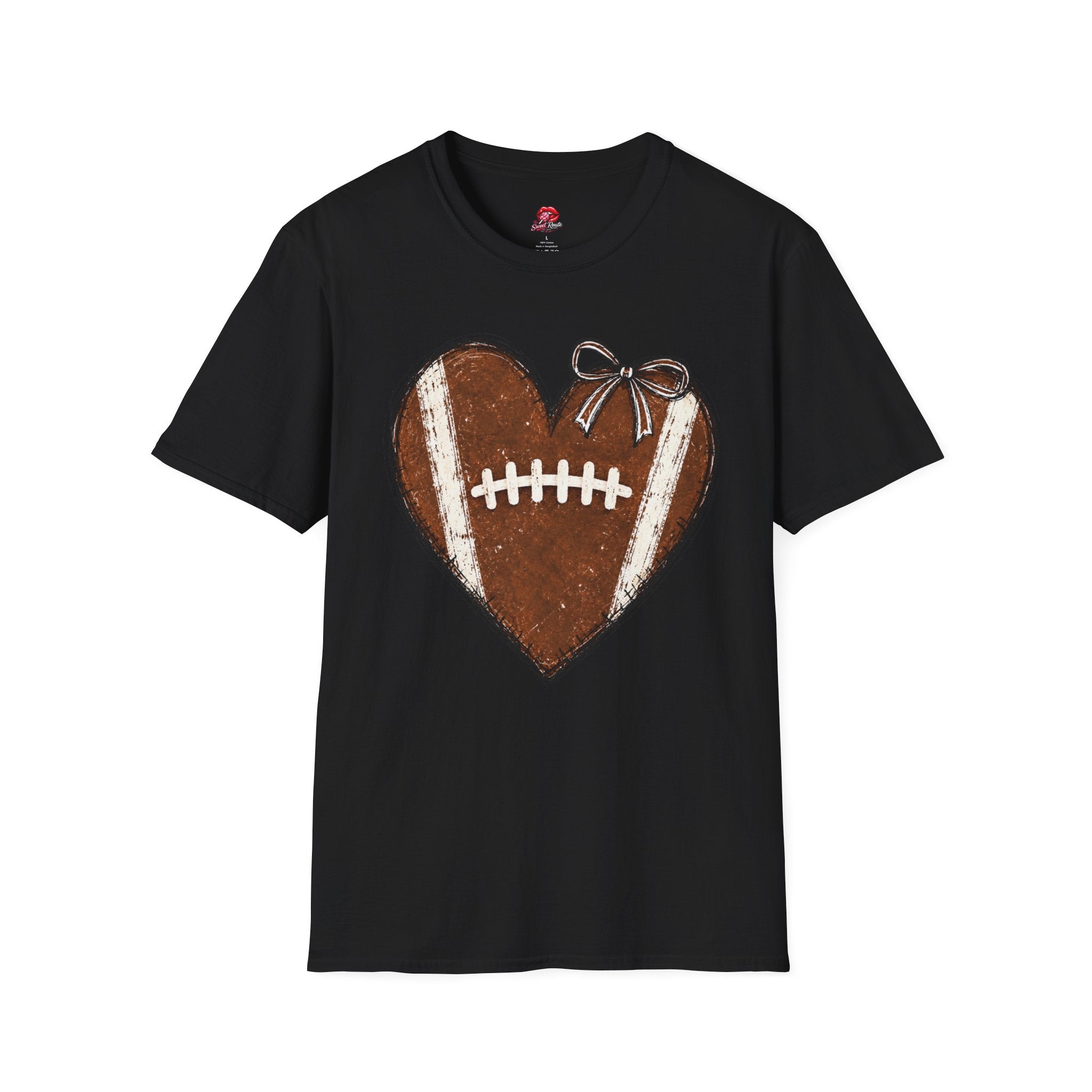 Heart-Shaped Football T-Shirt