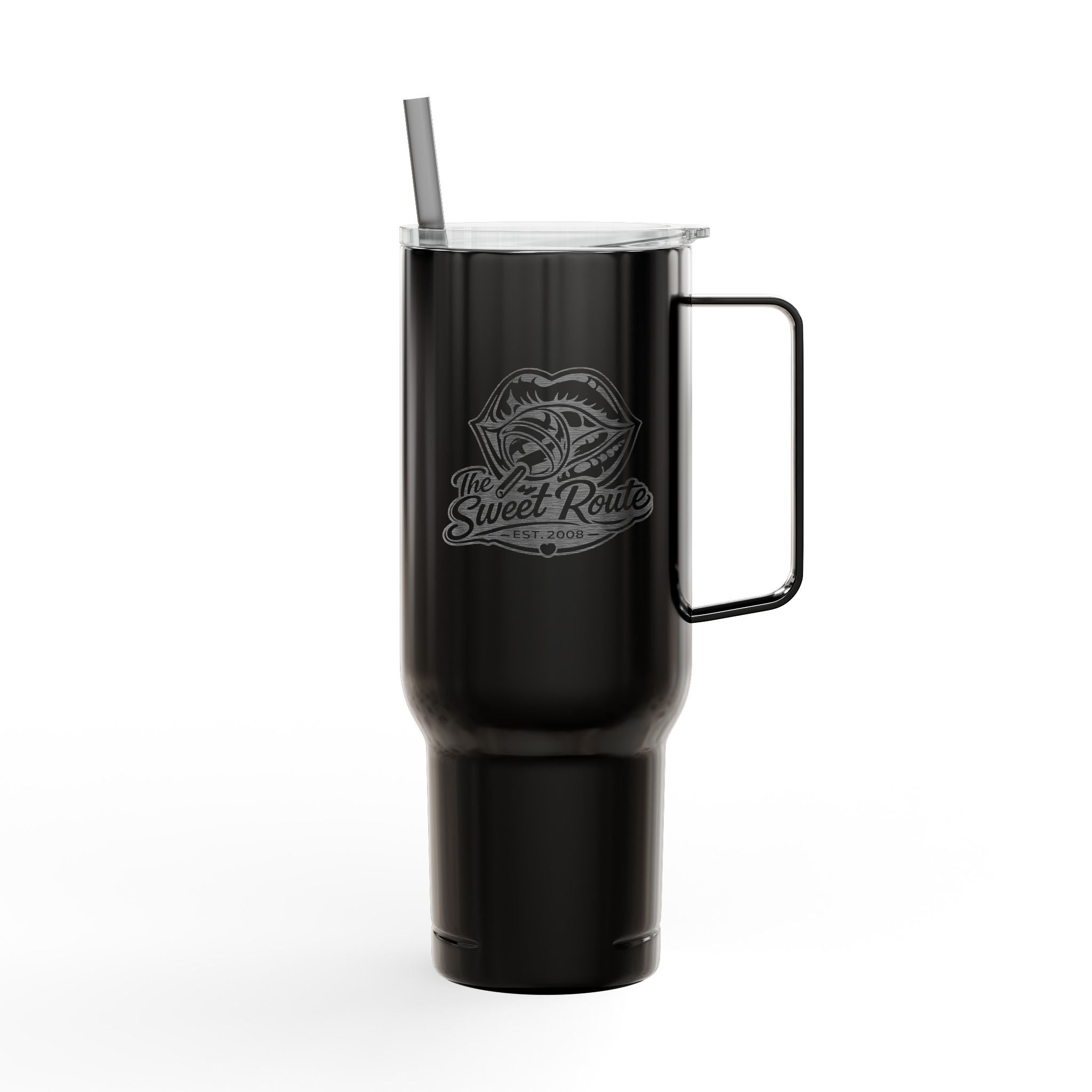 Sweet Route Insulated Tumbler with Lid, 40oz