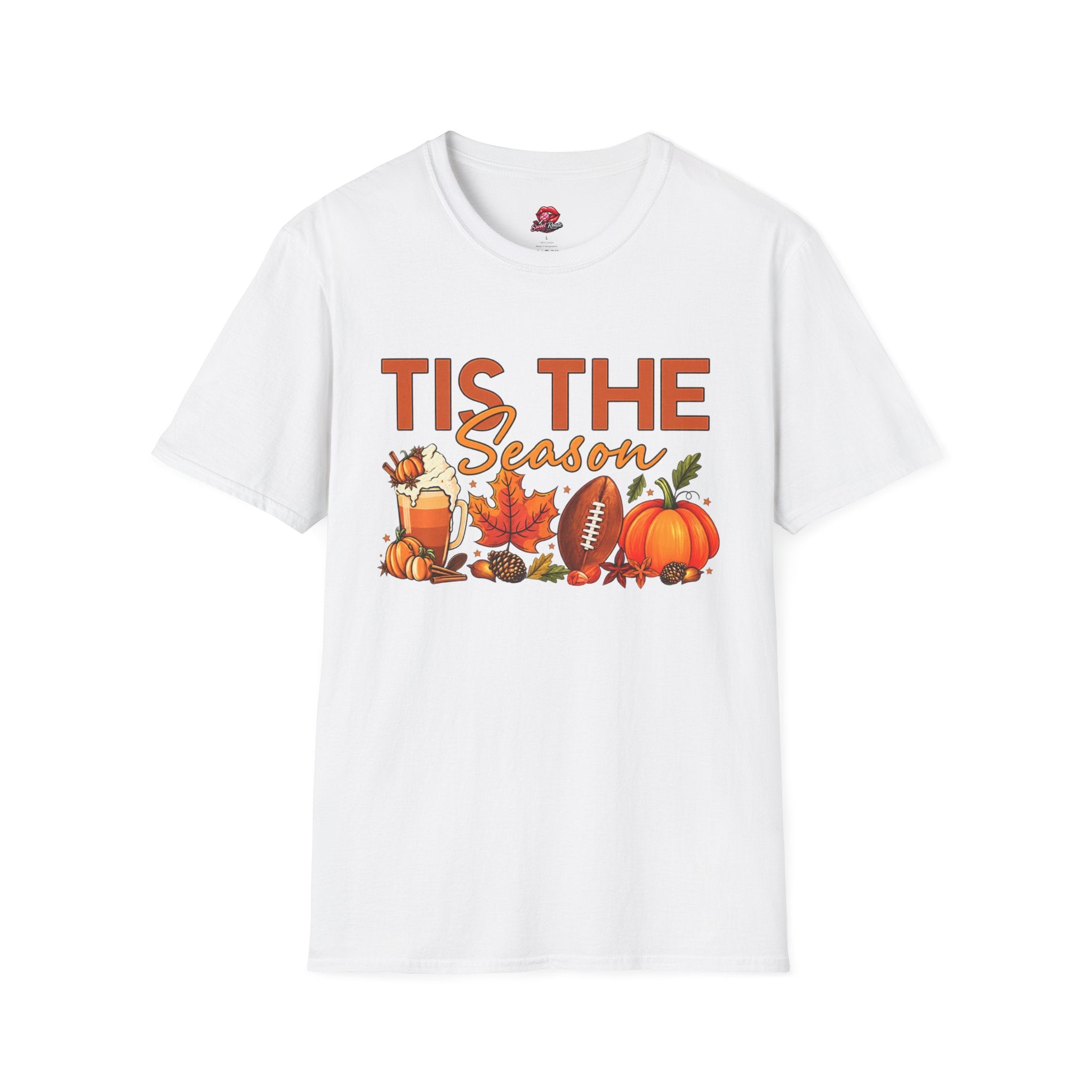 Tis The Season Fall Football Pumpkin Tee