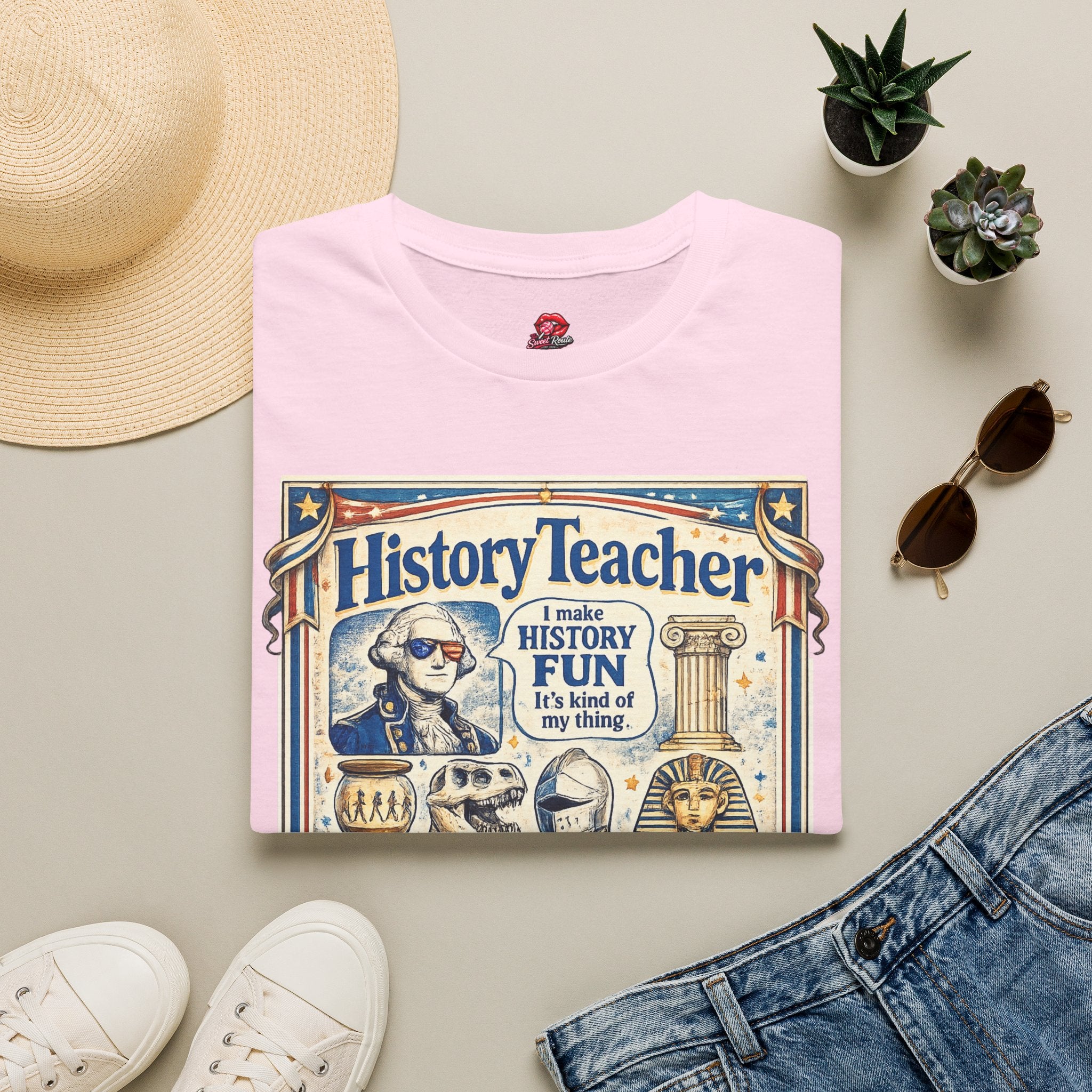 I Make History Fun History Teacher T-Shirt | Vintage History Teacher Shirt | Retro Classroom Tee | Teacher Appreciation Gift