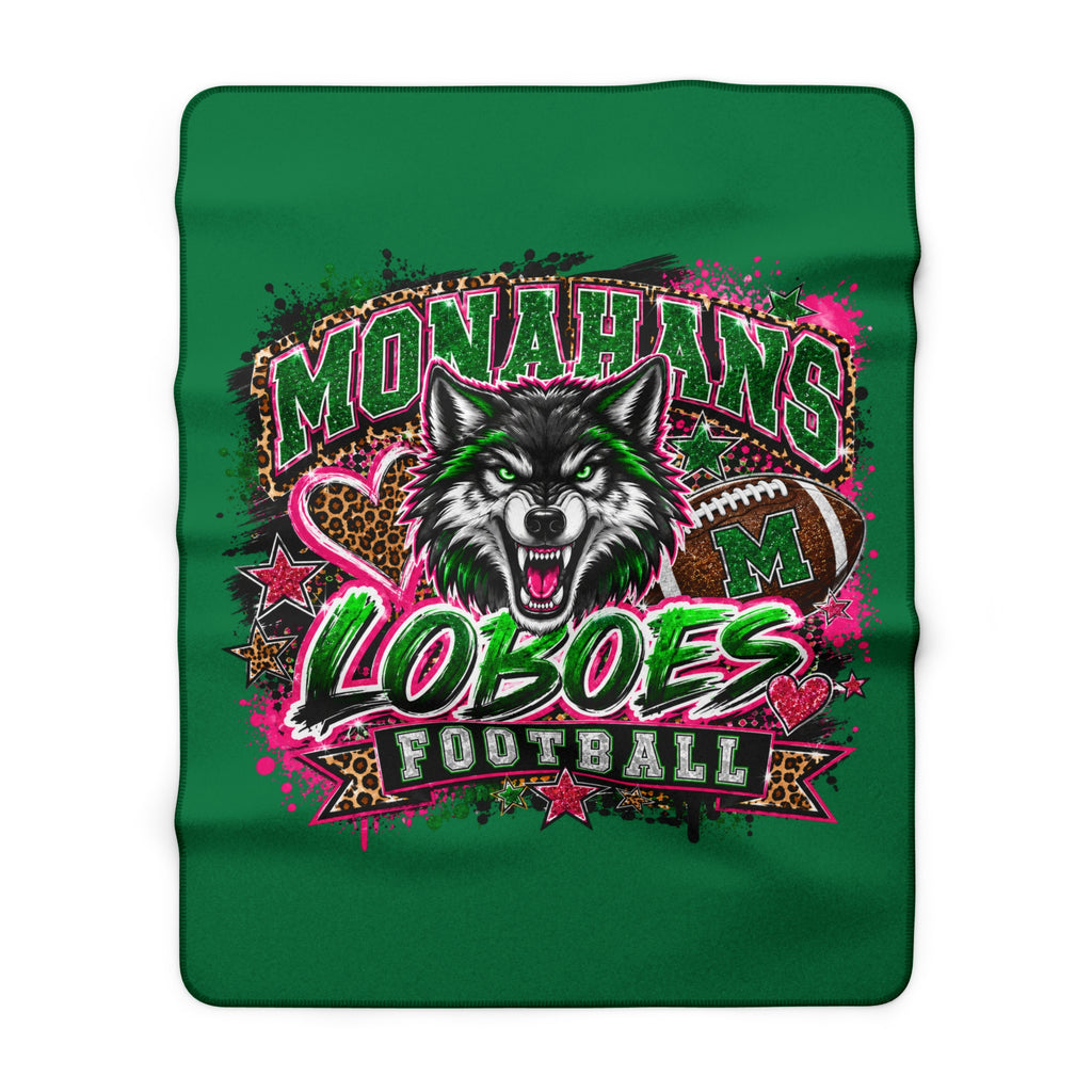 Monahans Loboes Football Sherpa Stadium Blanket