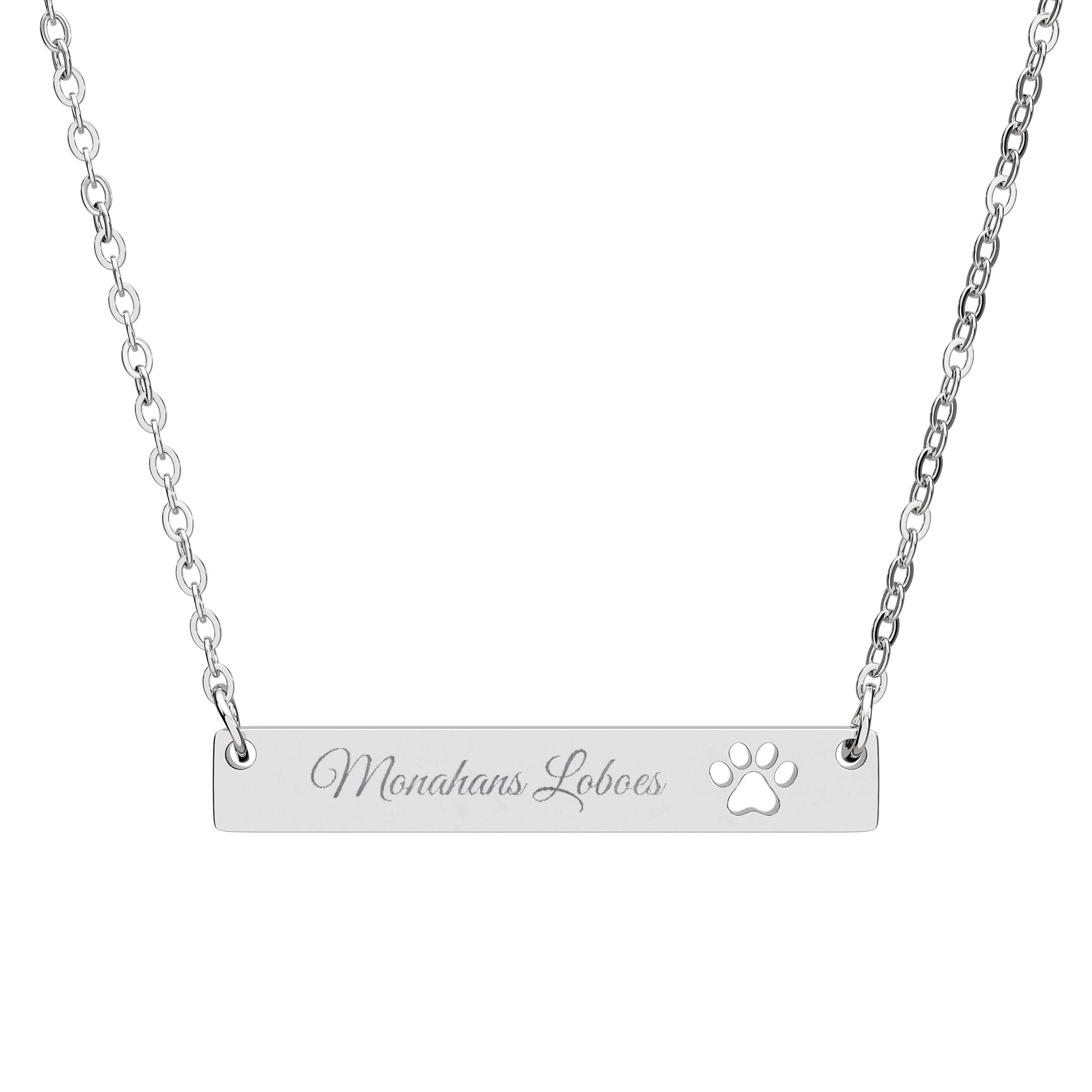 Monahans Loboes Paw Cutout Necklace