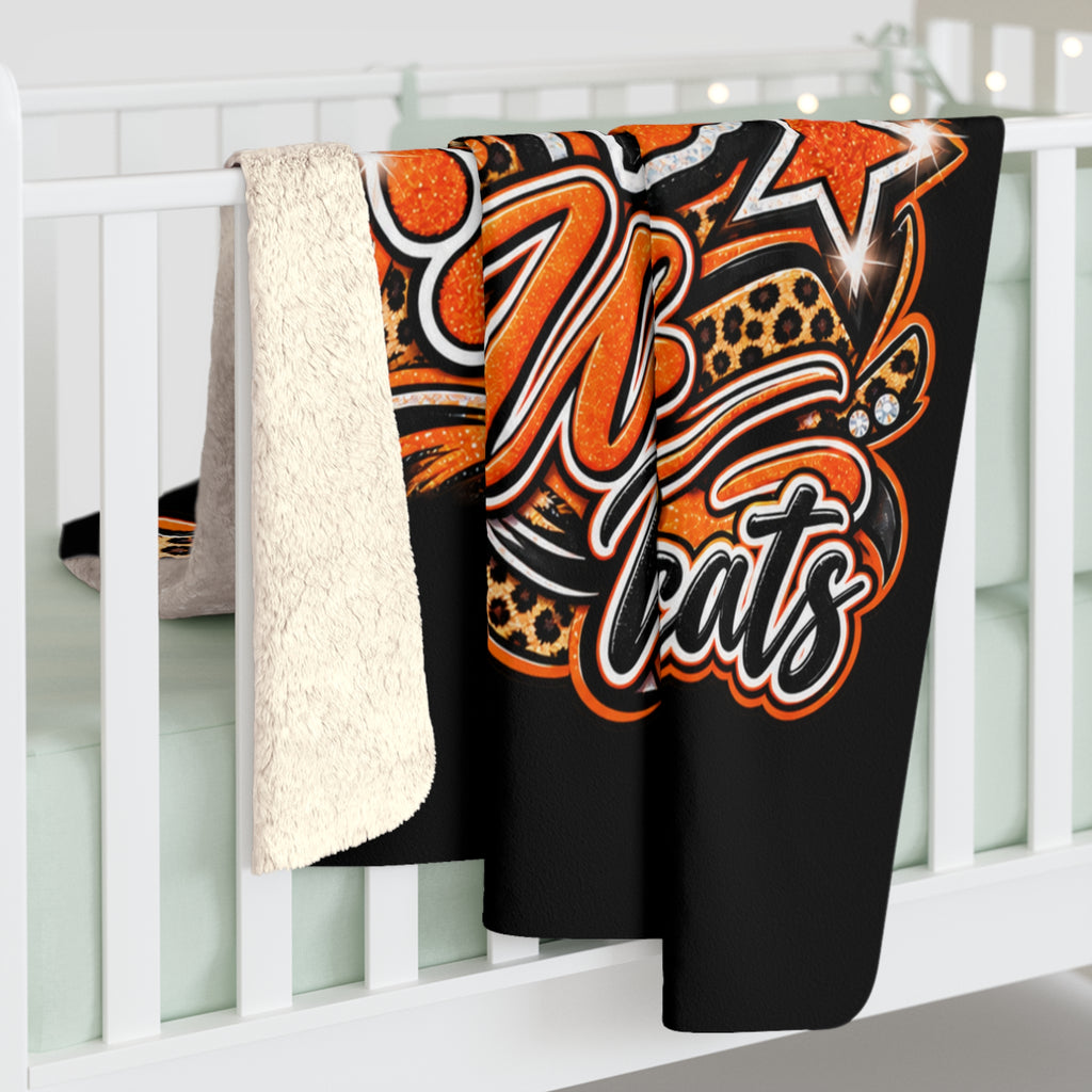 Wink Wildcats Sherpa Blanket