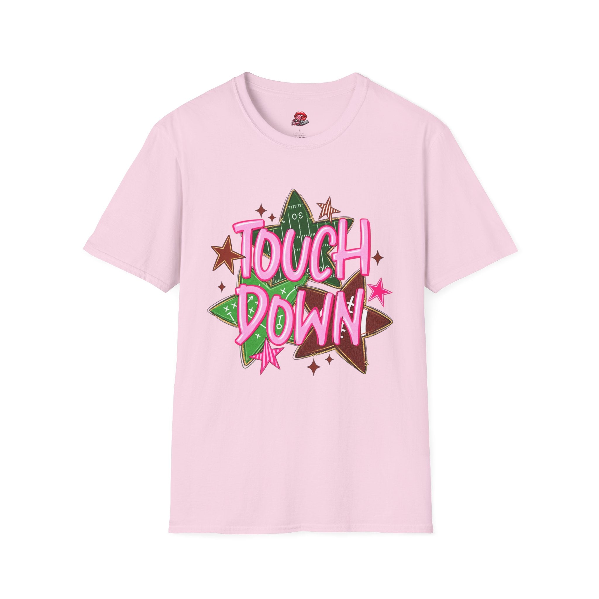 Pink Retro Football Tee