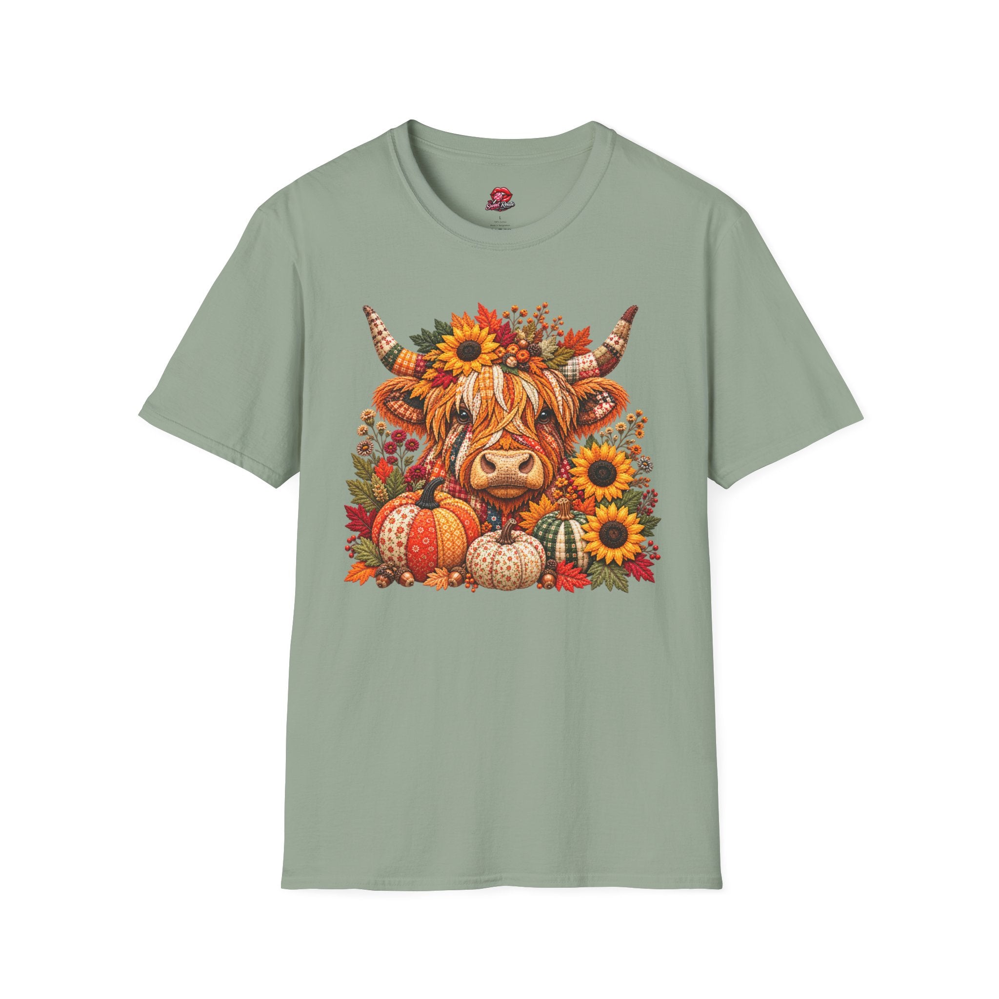Autumn Highland Cow T‑Shirt