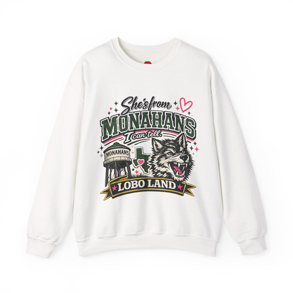 Monahans Lobo Land Vintage Worn Crewneck Sweatshirt