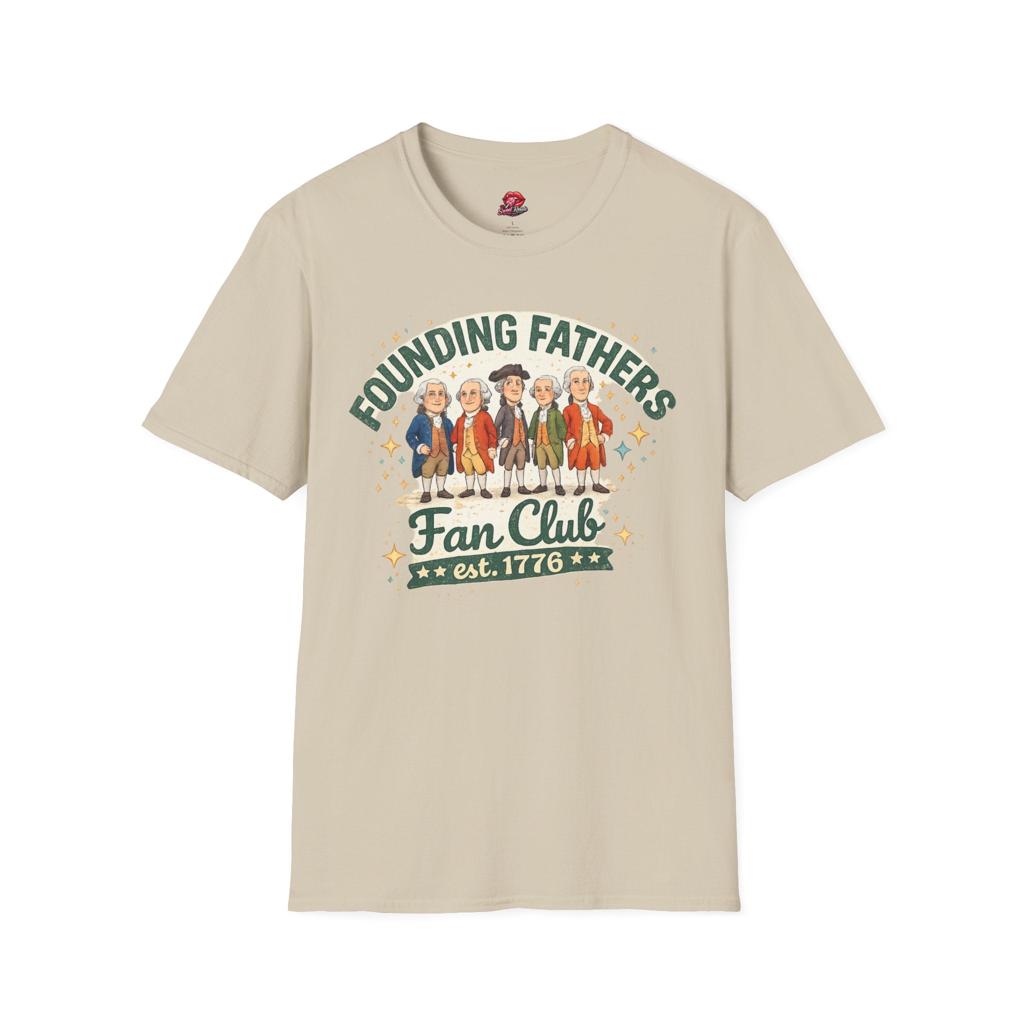 Founding Fathers Fan Club Patriotic Tee