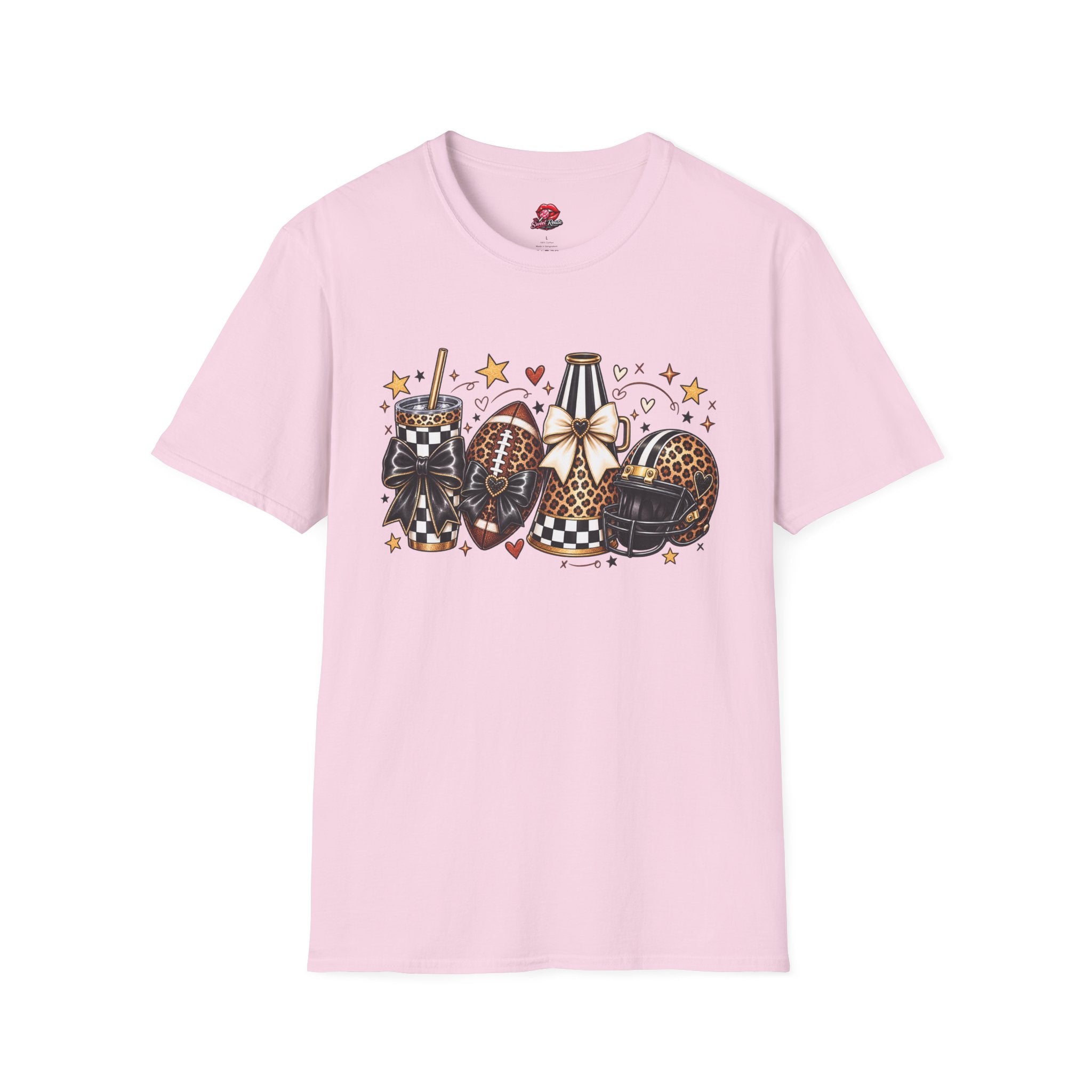 Leopard Game Day Football & Cheer Graphic T-Shirt